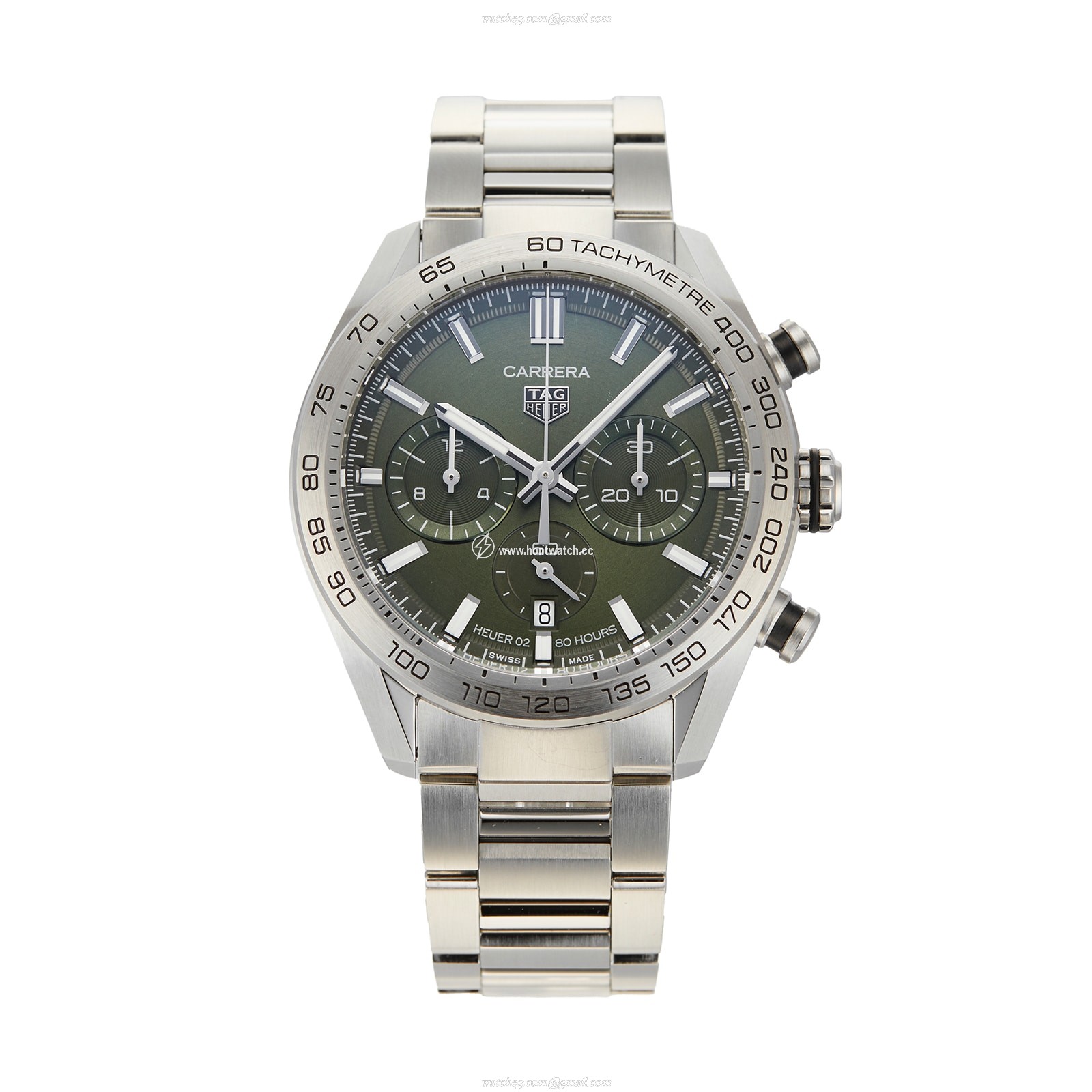 TAG Heuer Carrera CBN2A10.BA0643 | 44mm Green Dial Automatic Watch
