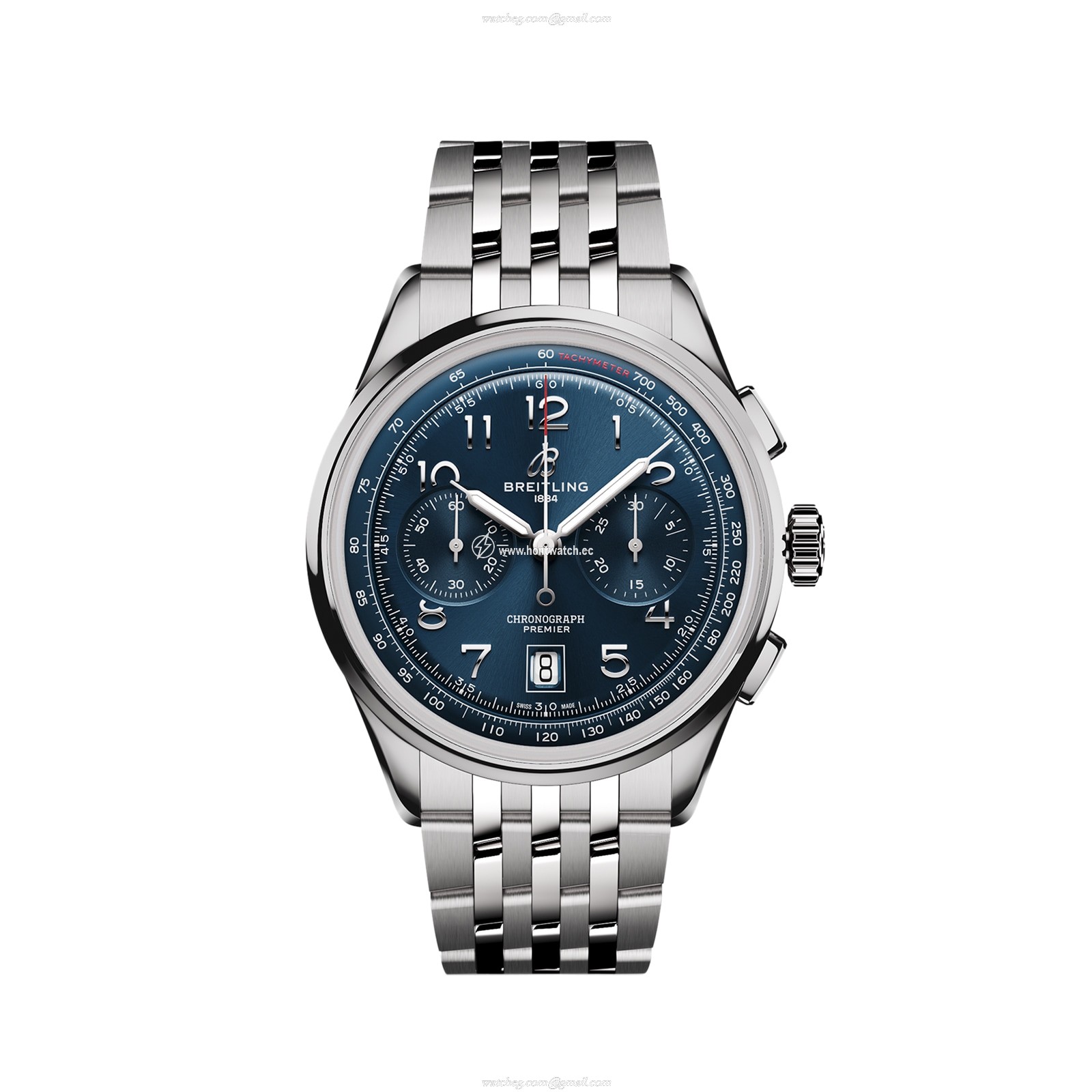 Breitling Premier Automatic Blue Dial 42mm Stainless Steel Watch | Replica