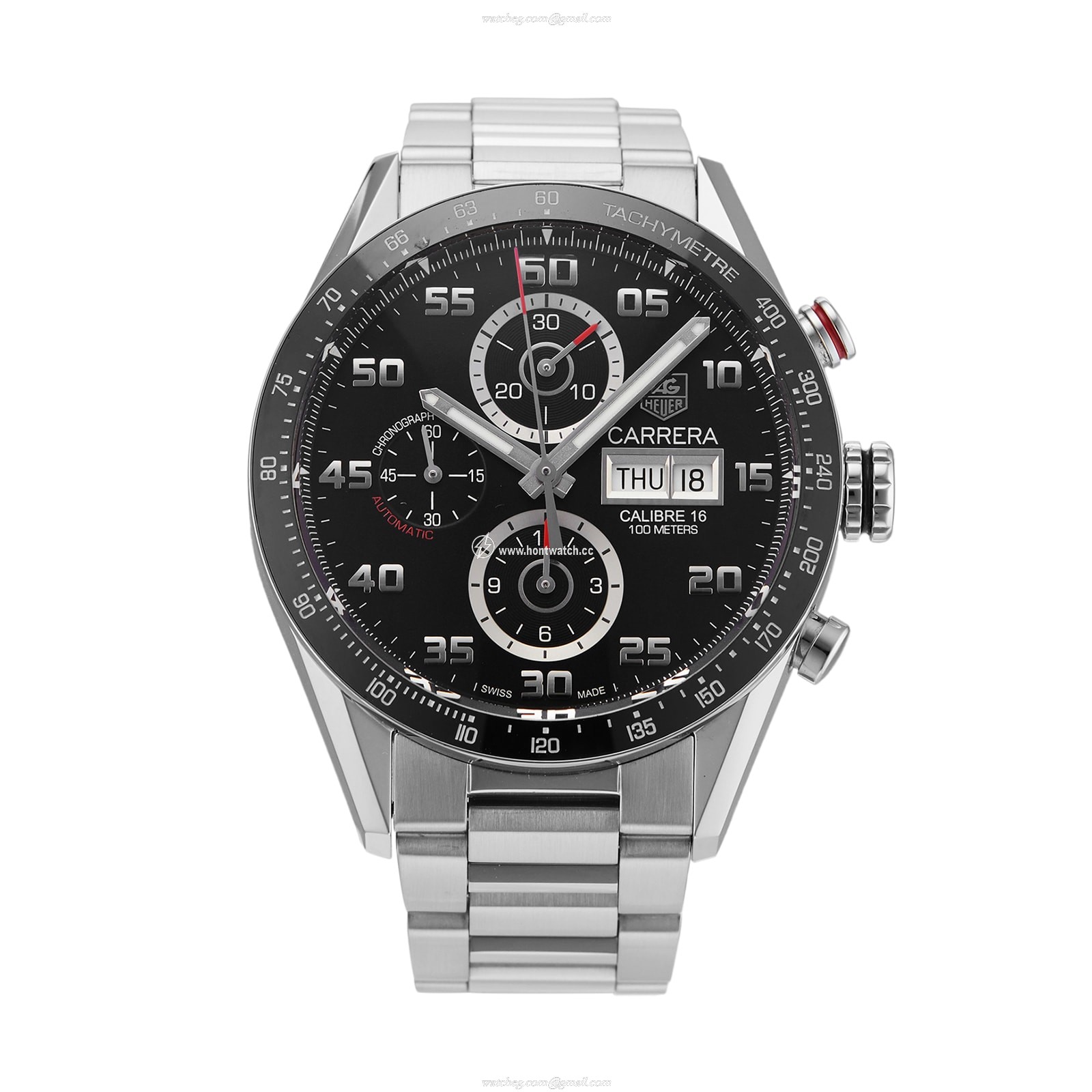 TAG Heuer Carrera CV2A1R.BA0799 | 43mm Automatic Black Dial | Stainless Steel