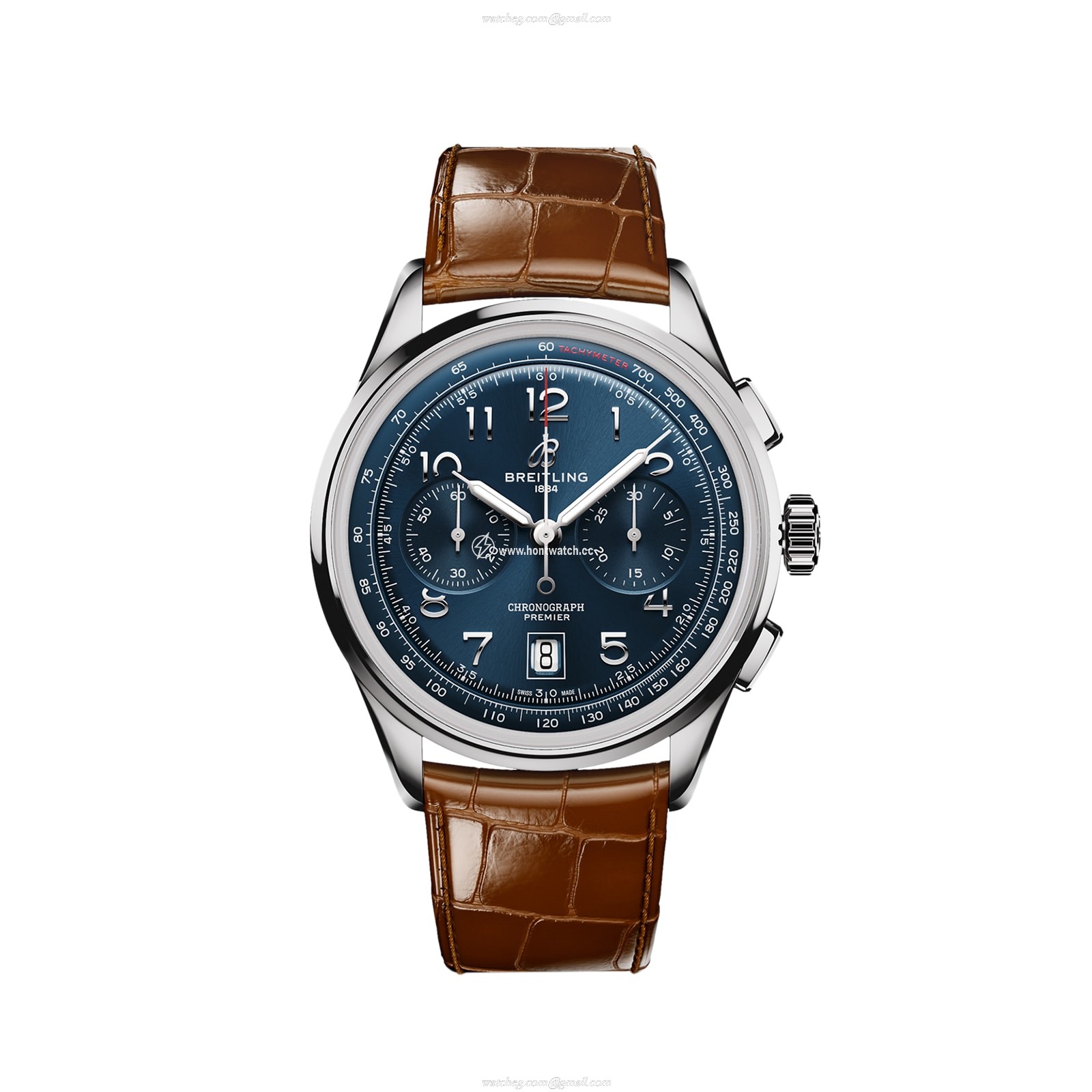 Breitling Premier AB0145171C1P1 | 42mm Stainless Steel Automatic Blue Watch