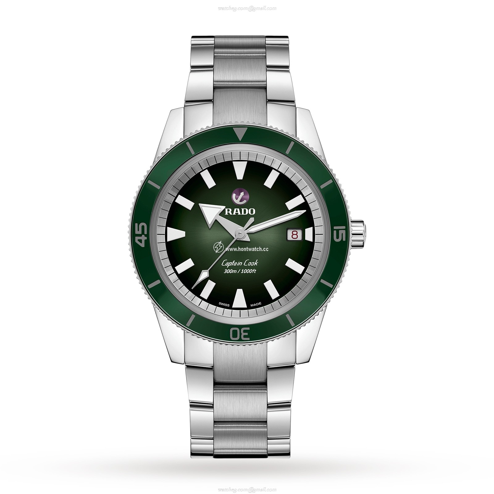 Rado Captain Cook R32105313 Automatic Green Dial - 42mm Stainless Steel