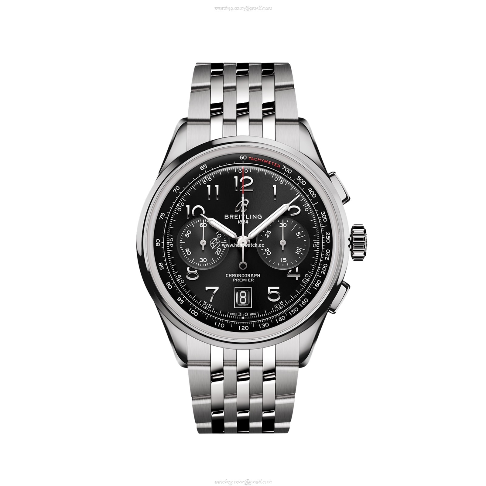 Breitling Premier AB0145221B1A1 | 42mm Automatic Black Dial | Stainless Steel