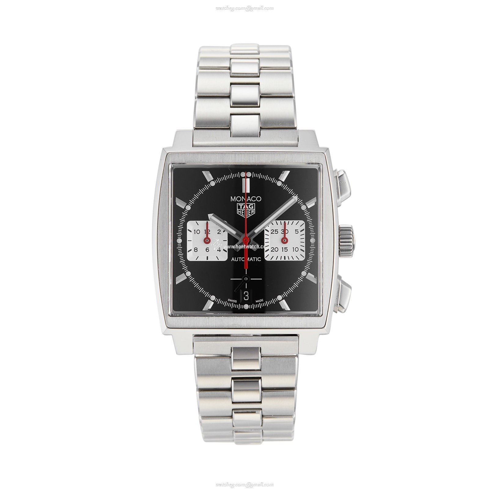 TAG Heuer Monaco CBL2113.BA0644 | 39mm Automatic Black Dial | Stainless Steel