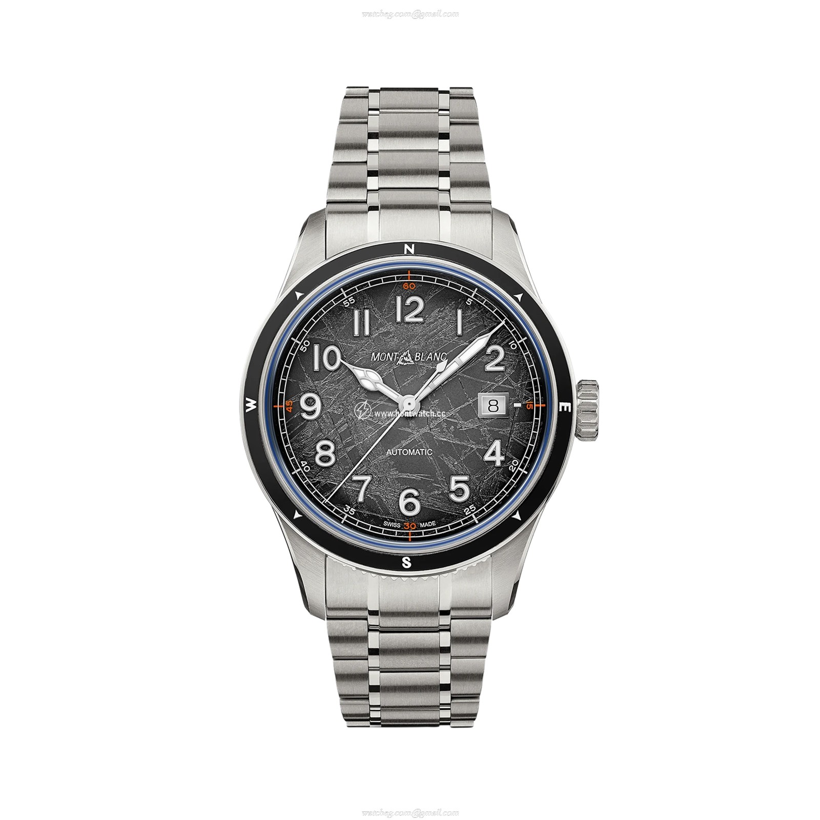 Montblanc 1858 Automatic Grey Dial 41mm Stainless Steel Watch