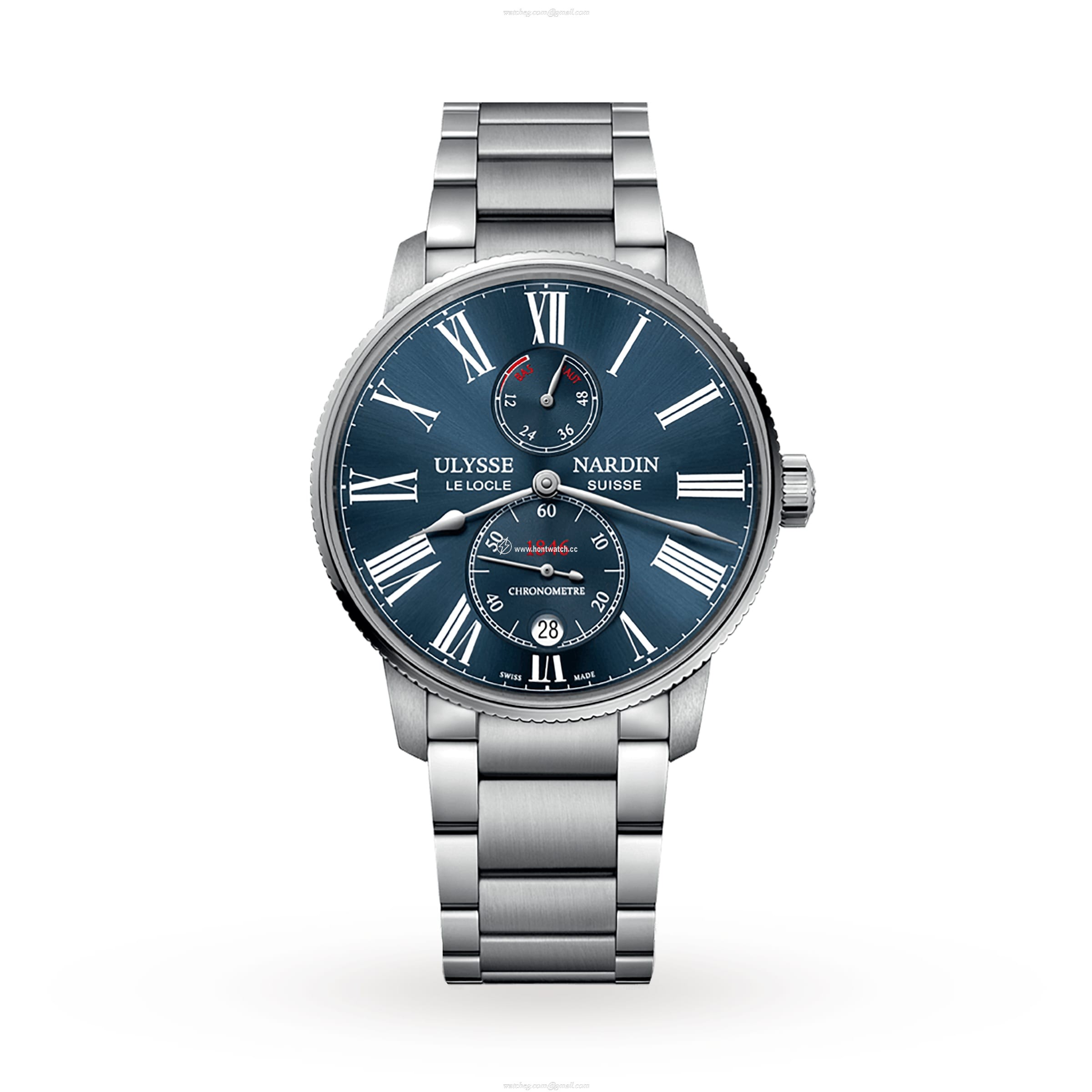 Ulysse Nardin Marine Automatic Watch - 42mm Stainless Steel Blue Dial