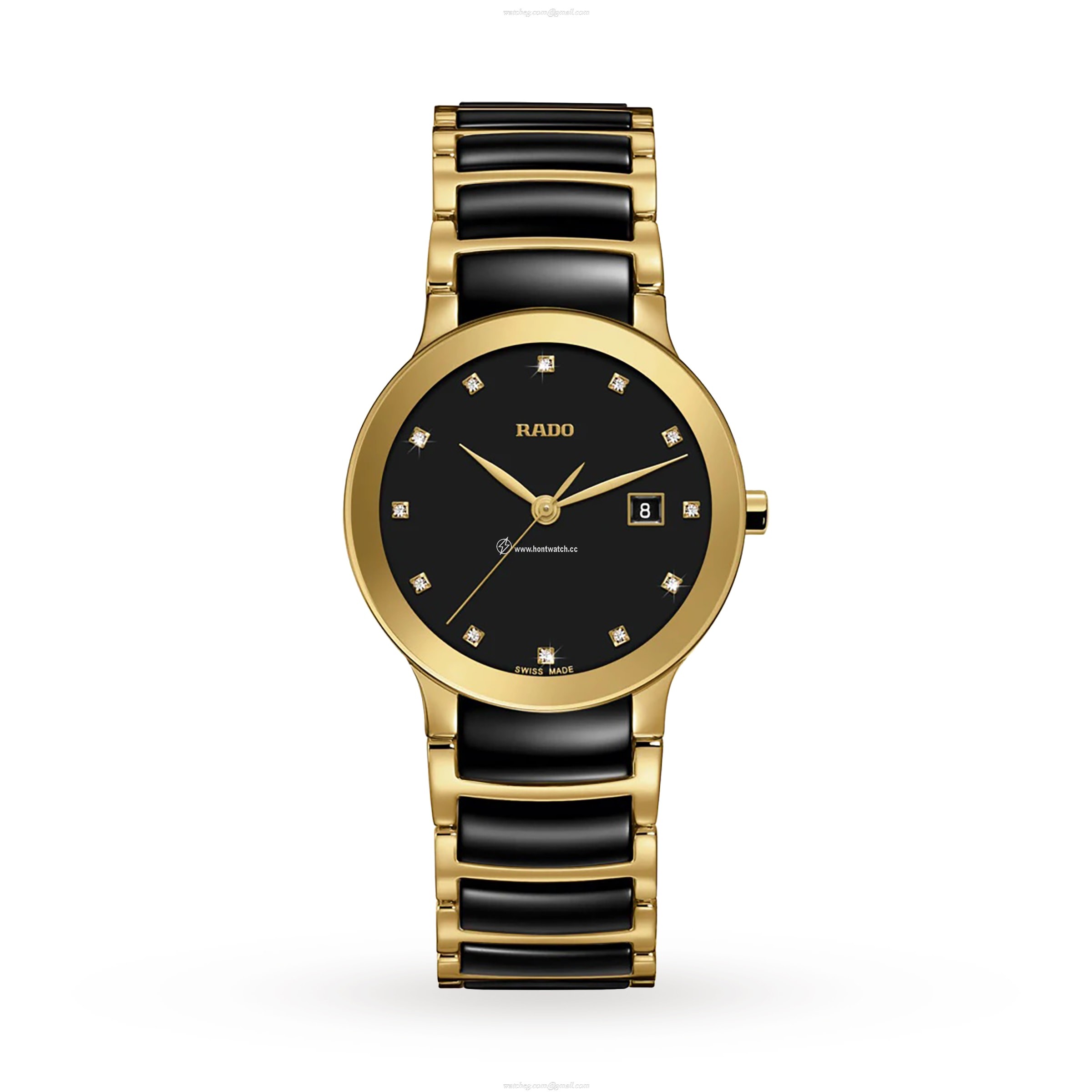 Rado Centrix R30528762 Ceramic Quartz Black Watch | 38mm
