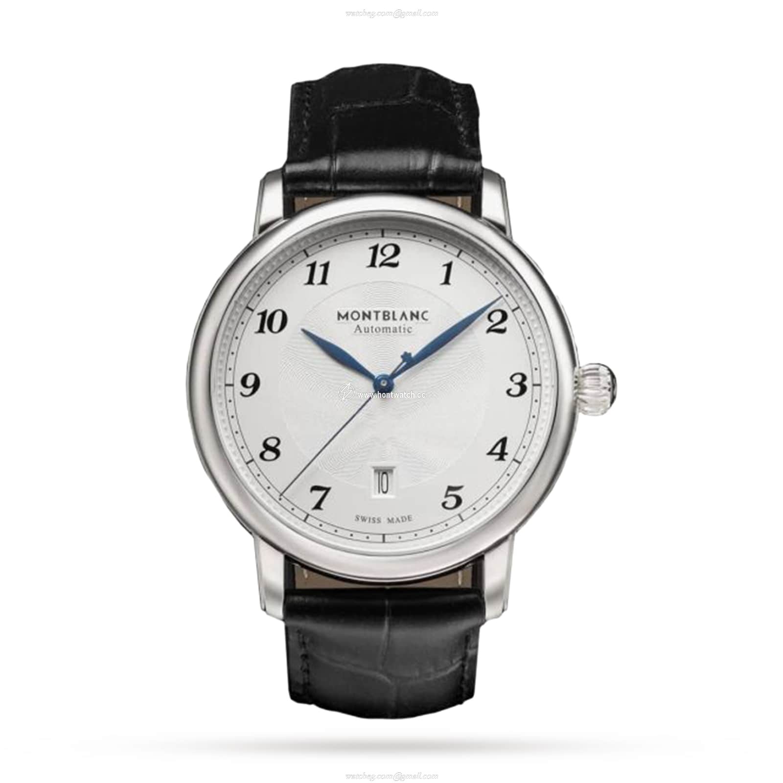 Montblanc Star 128681 Automatic Watch - 42mm Stainless Steel - White Dial