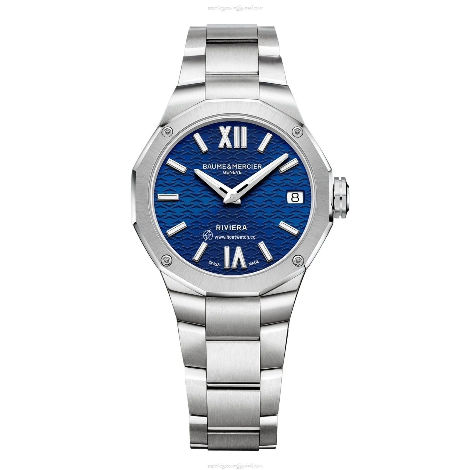 Baume & Mercier Riviera BM0A10727 | 33mm Blue Dial | Stainless Steel Quartz Watch
