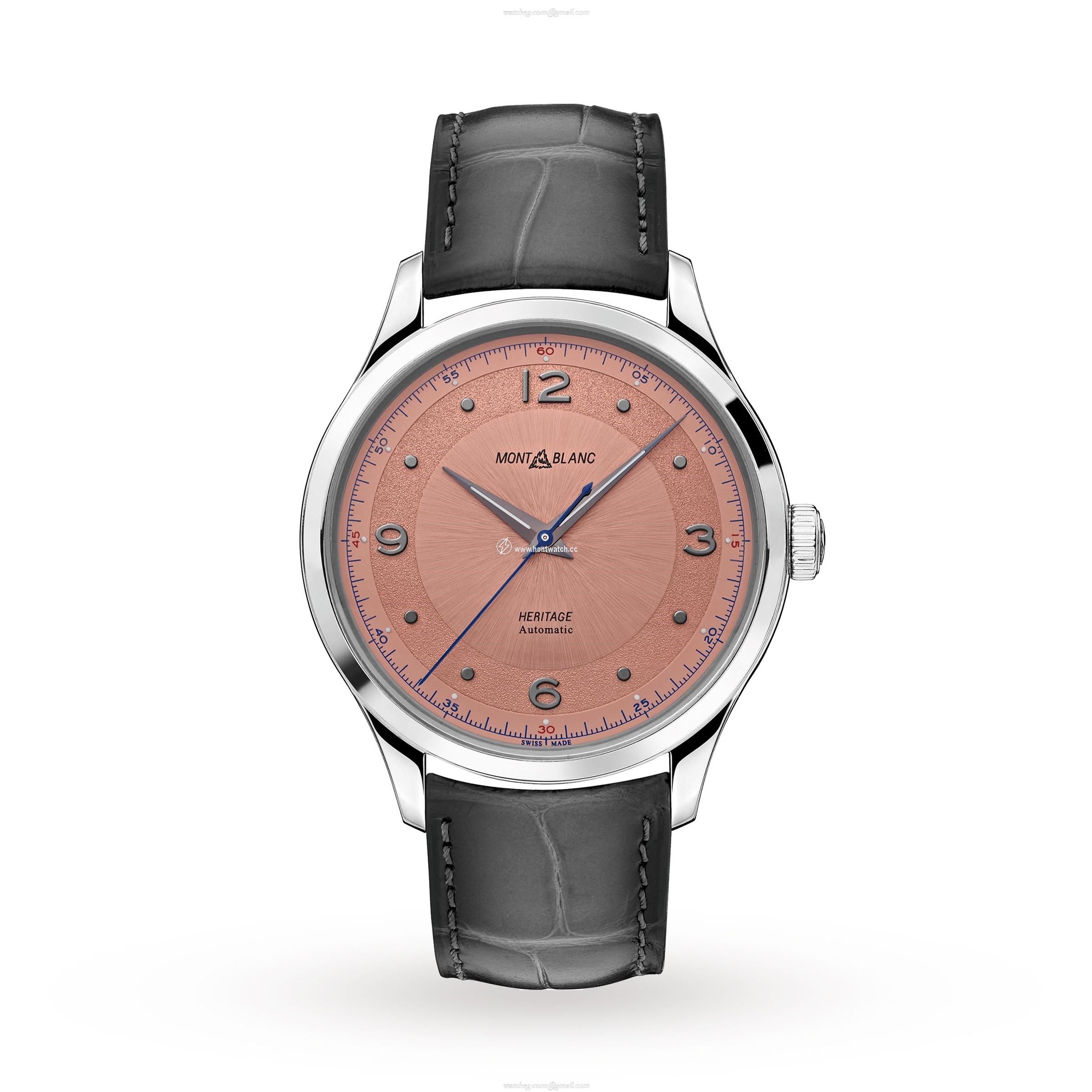 Montblanc 119944 Automatic Watch - 40mm Stainless Steel & Rose Dial