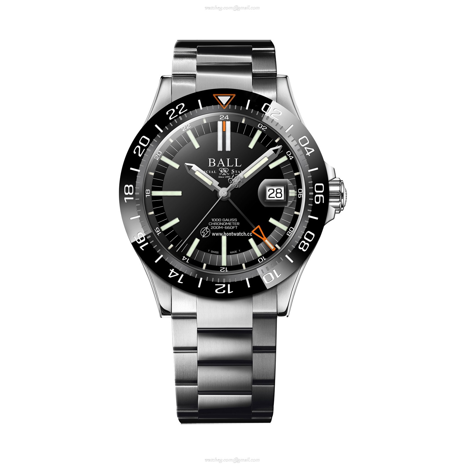 BALL Engineer III DG9002B-S1C-BK Automatic Watch - 40mm Black Dial Stainless Steel