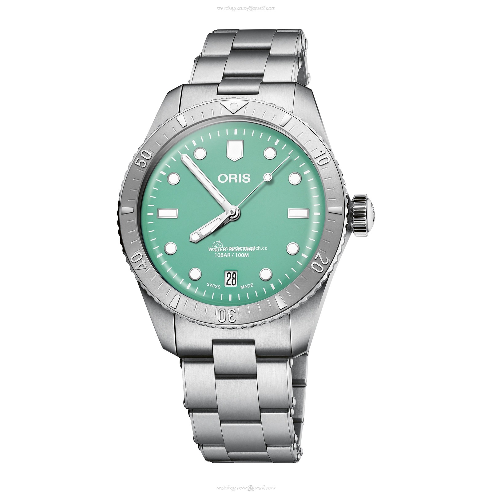 Oris Divers Automatic Green Dial - 38mm Stainless Steel - 100M Water Resistant