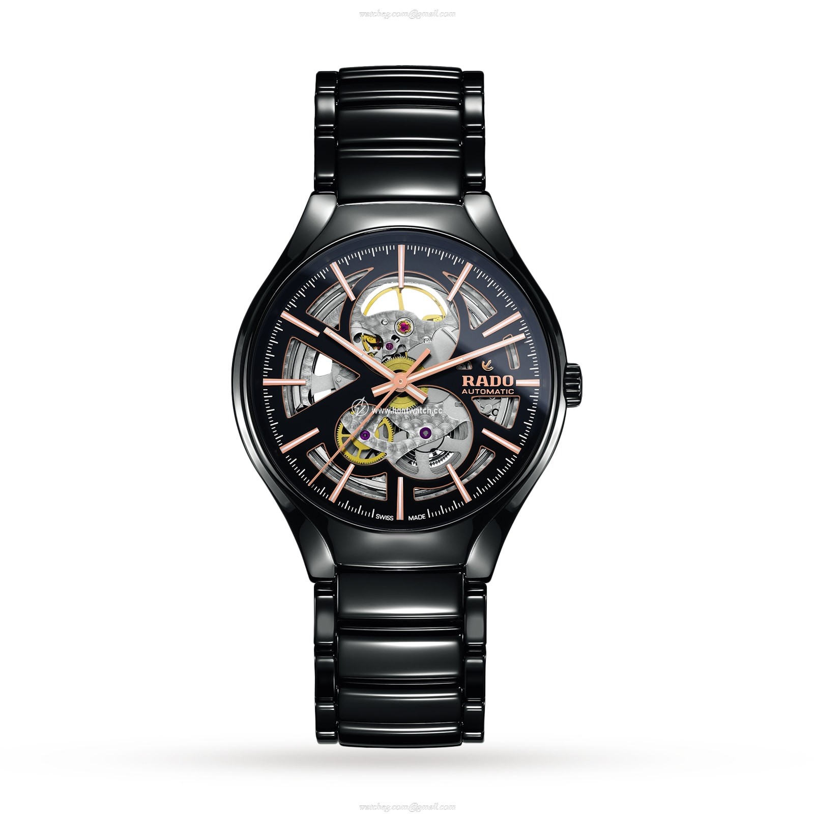 Rado True Ceramic Automatic Black Watch - 40mm | Unisex