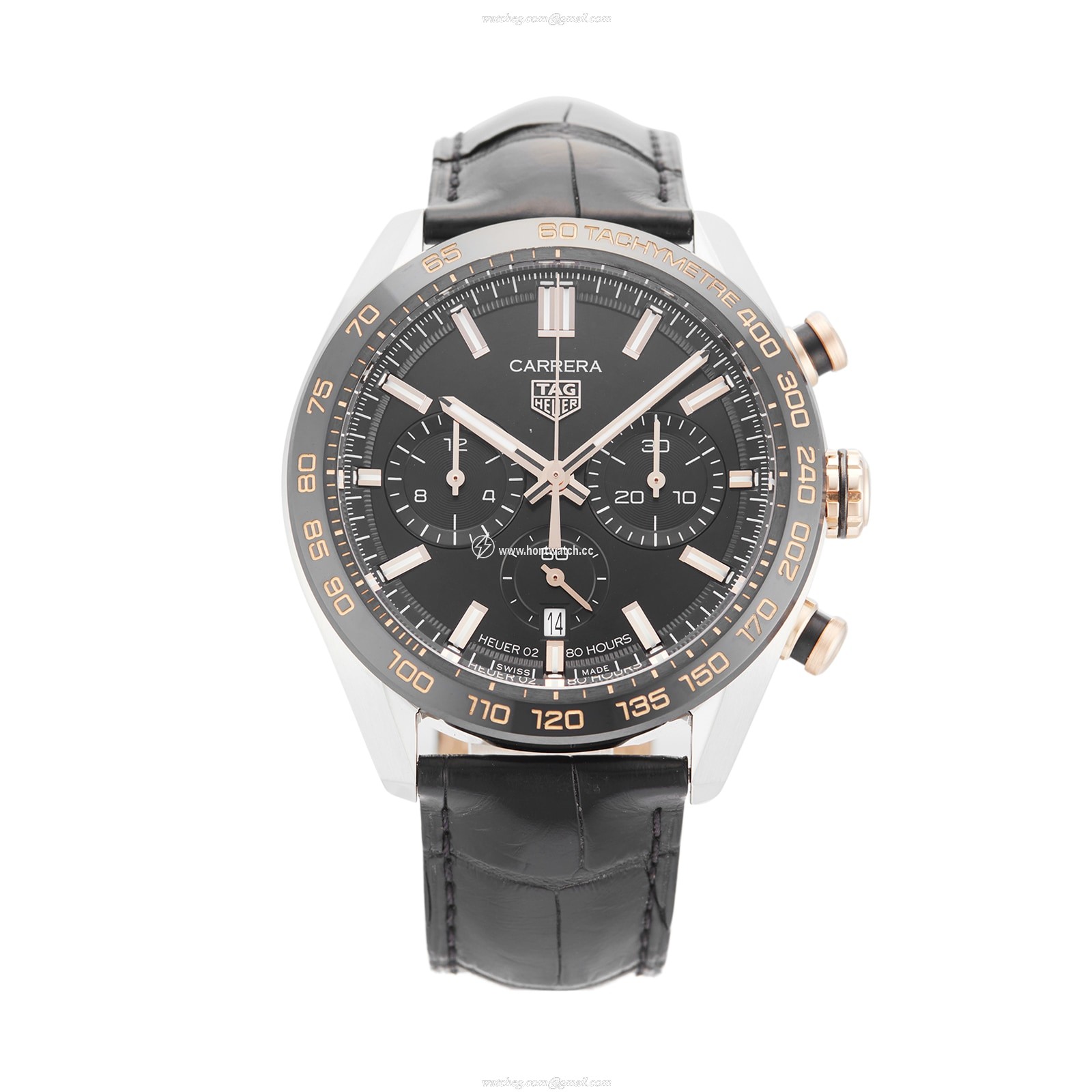 TAG Heuer Carrera Automatic Black Dial - 44mm Stainless Steel & Ceramic