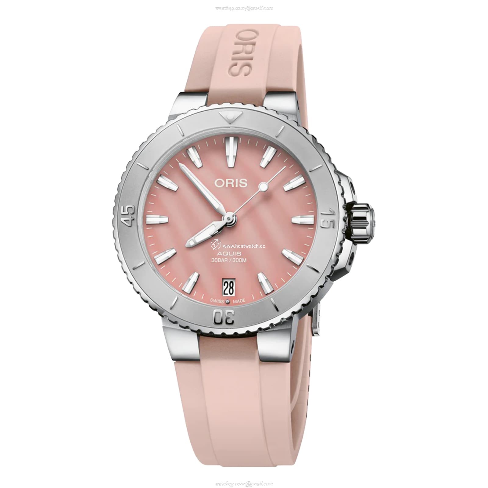 Oris Aquis Automatic Pink Dial - Stainless Steel 36.5mm - 300M Water Resistant