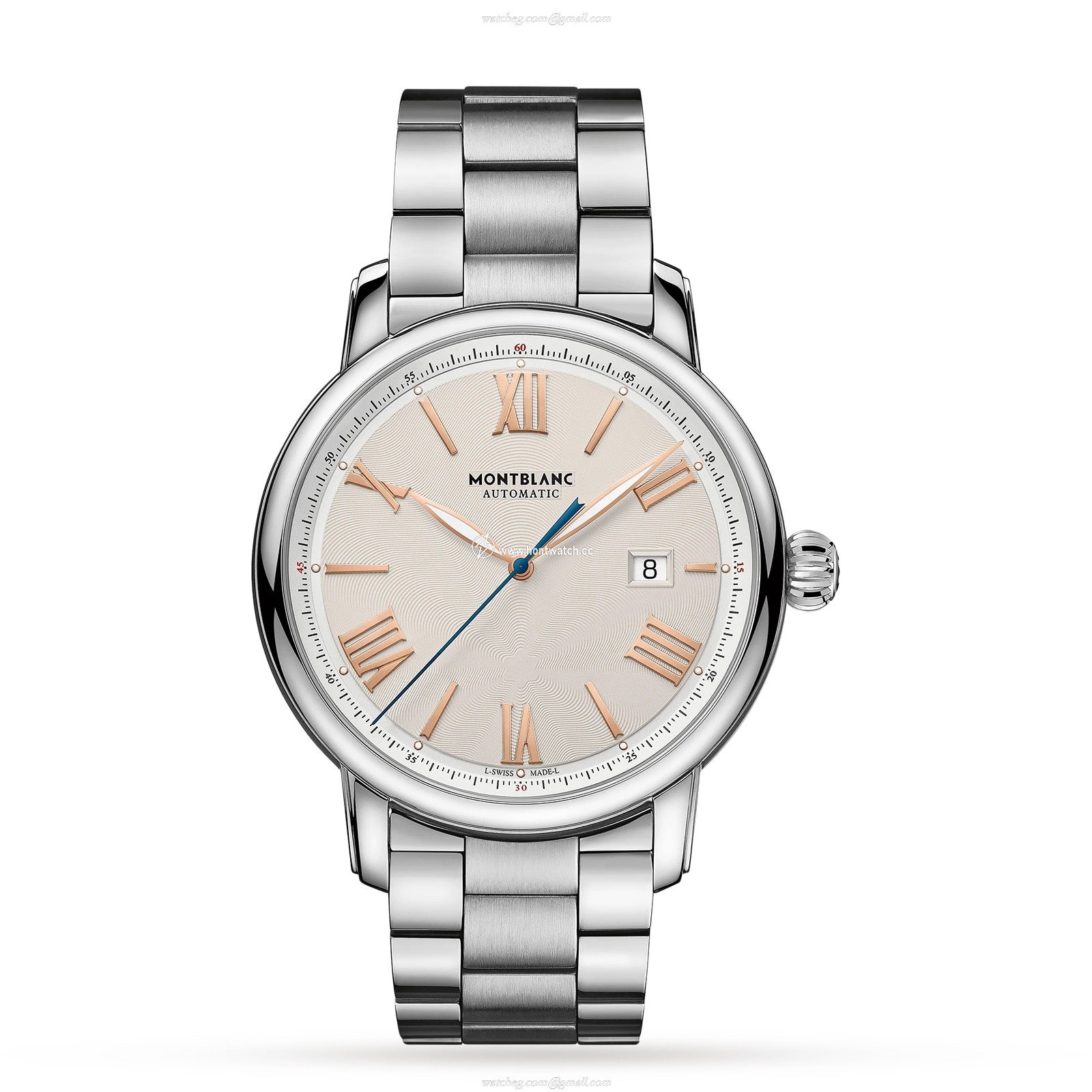 Montblanc Star 126106 Automatic Watch - 43mm Stainless Steel Silver Dial
