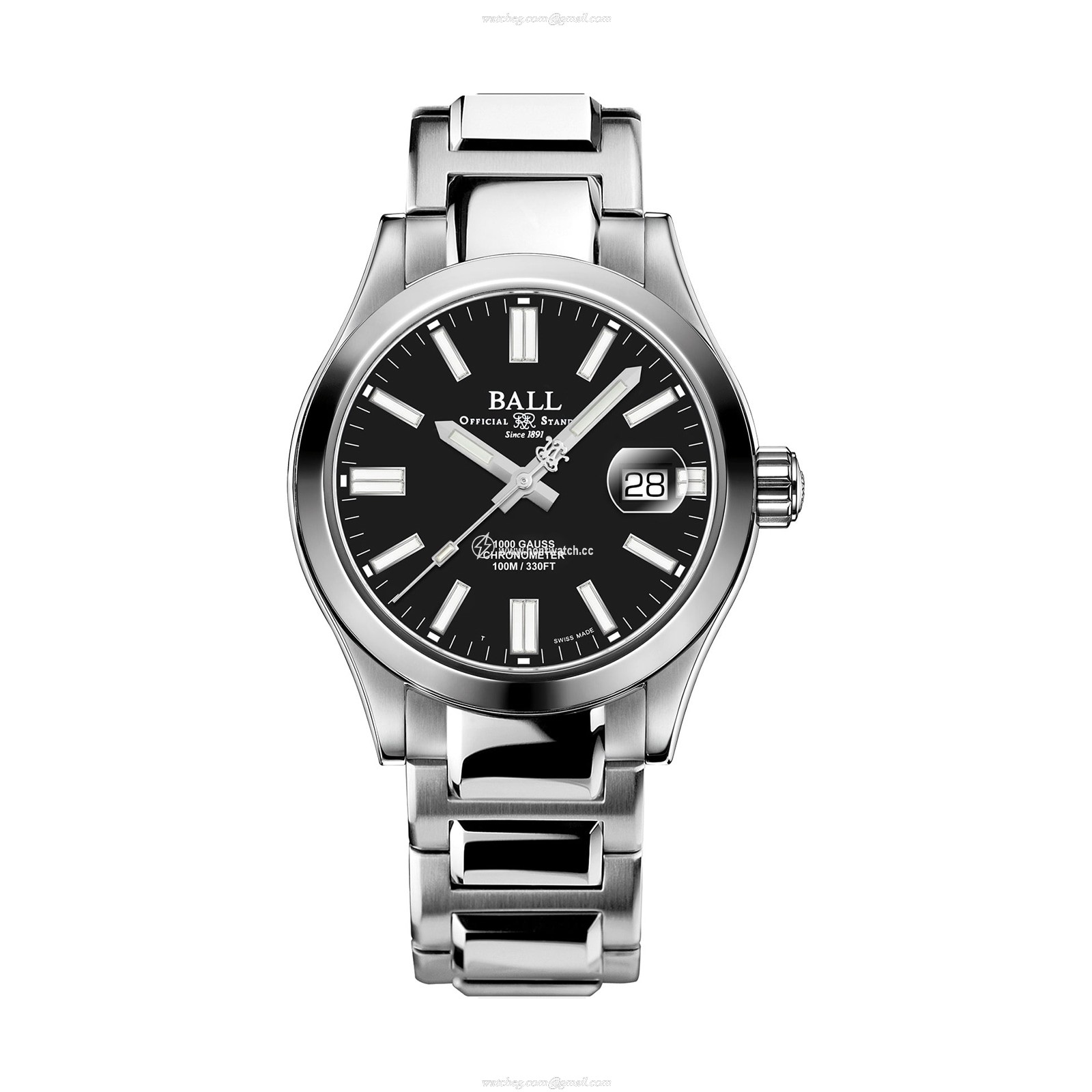 BALL Engineer III NM9016C-S5C-BK Automatic Watch - 40mm Black Dial Stainless Steel