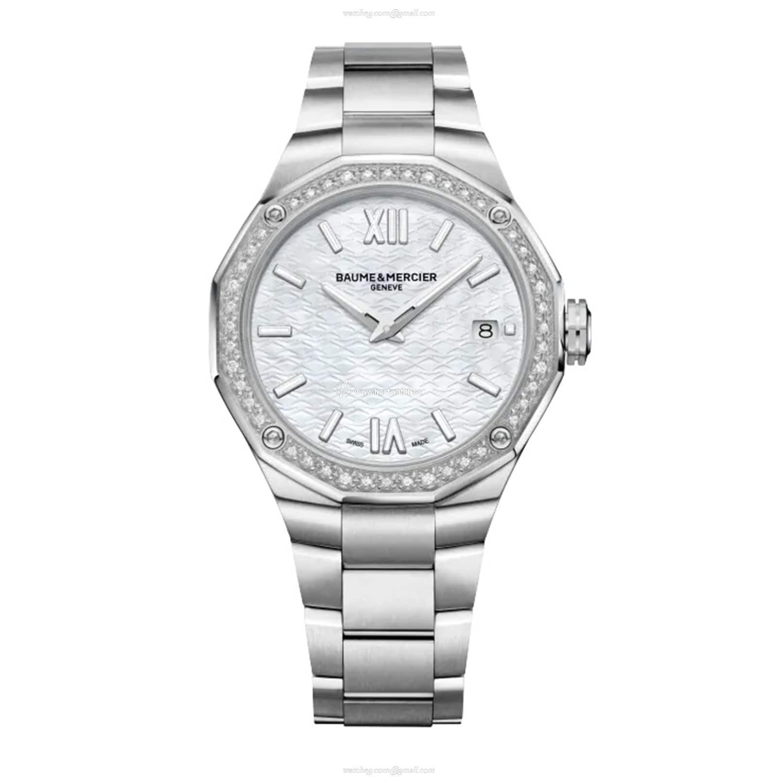 Baume & Mercier Riviera M0A10662 - 36mm Silver Dial - Stainless Steel Quartz Watch