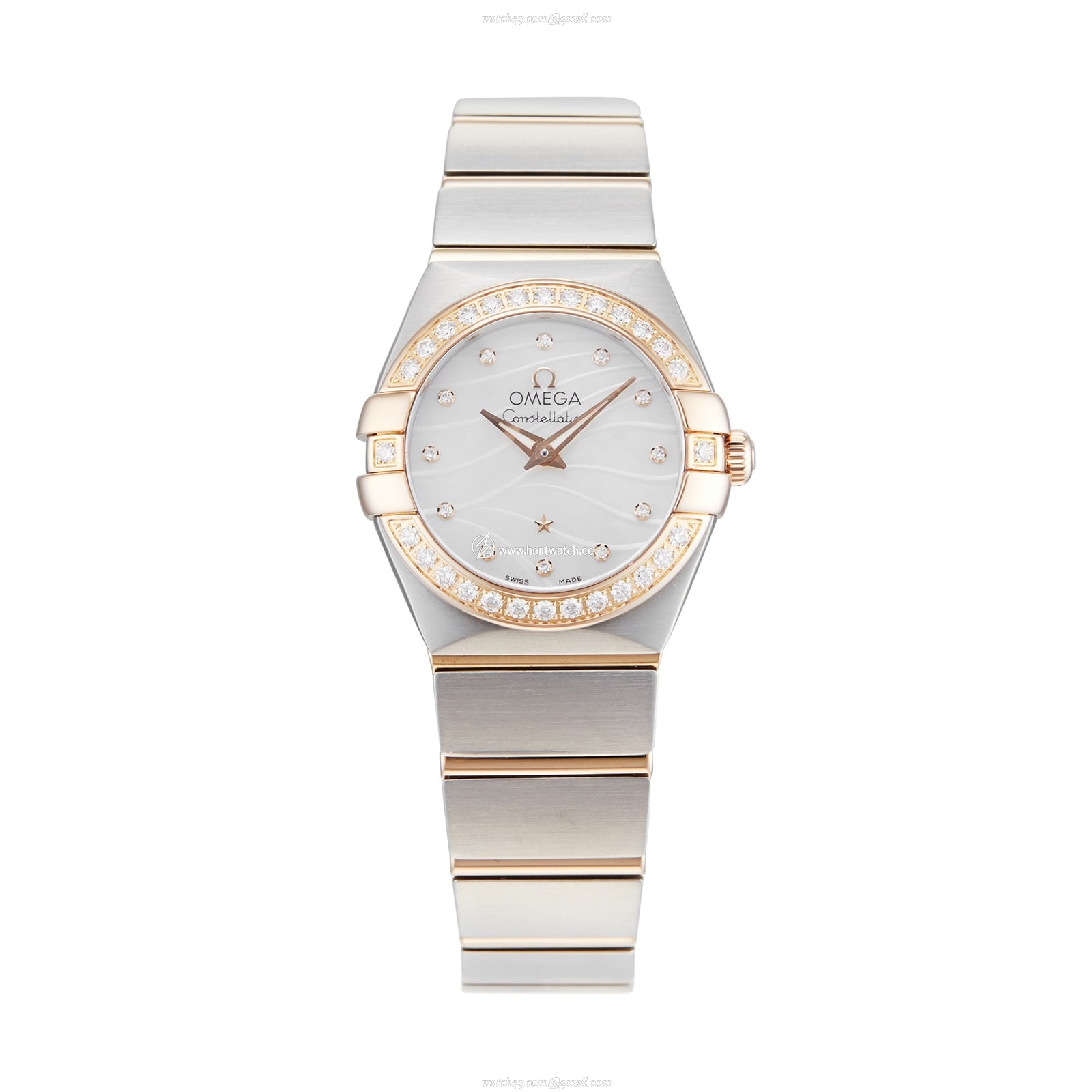 Omega Constellation Ladies Watch - 24mm White Dial - Stainless Steel & Rose Gold