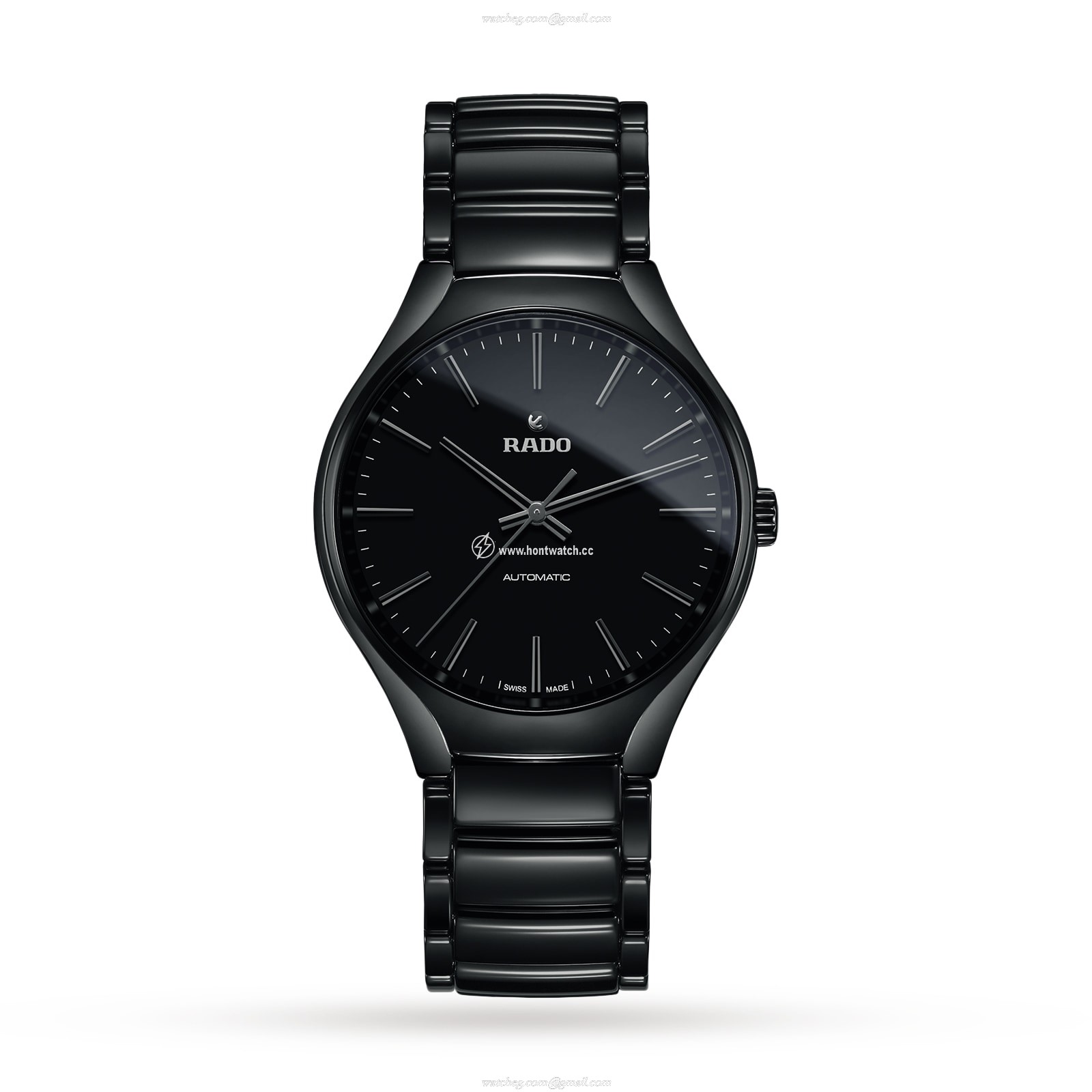Rado R27071152 Ceramic Automatic Black Watch - 40mm Unisex