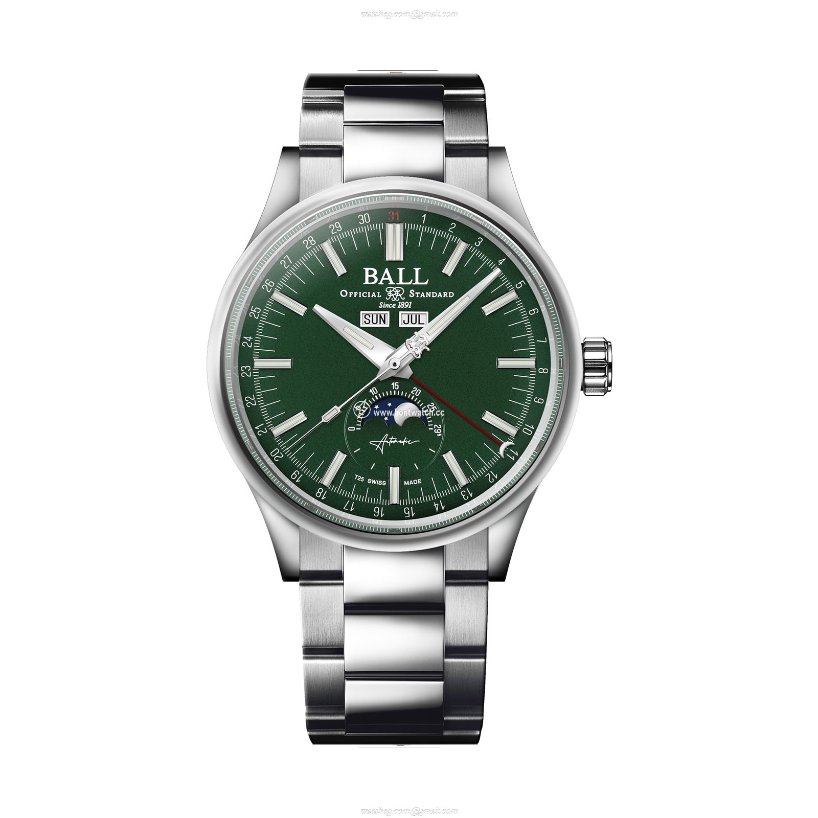 BALL Engineer II NM3016C-S1J-GR Automatic Green Dial 40mm Stainless Steel