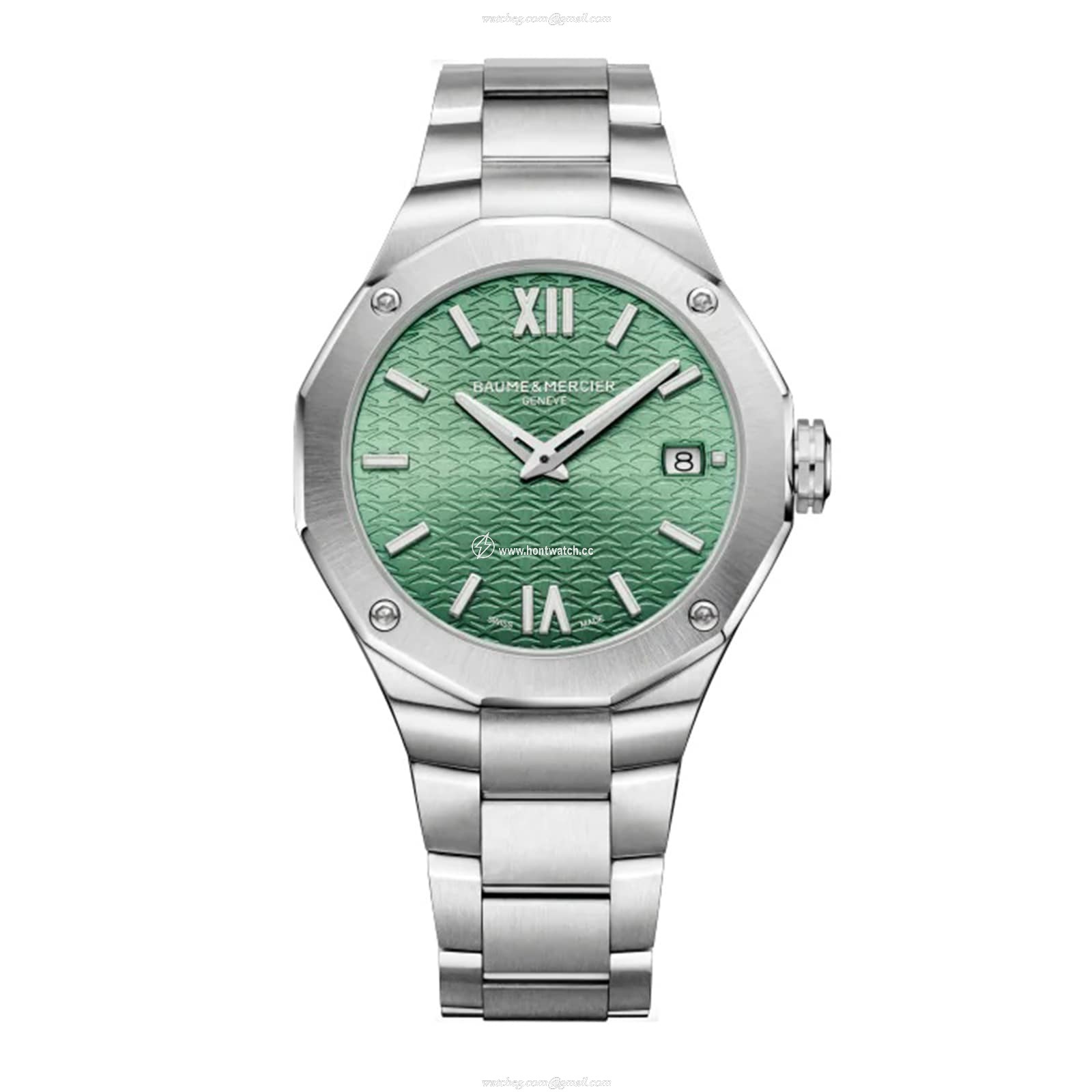 Baume & Mercier Riviera M0A10683 - 36mm Green Dial Quartz Watch