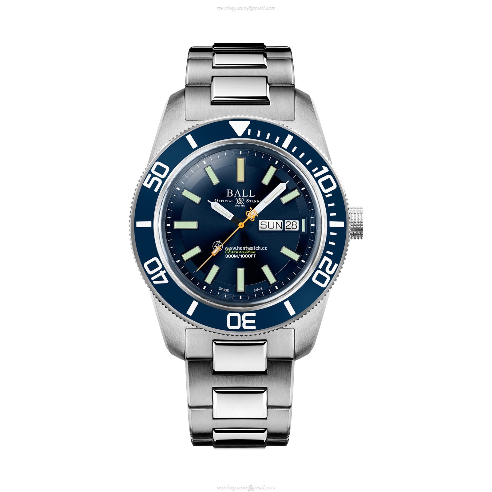 BALL Engineer Master II Automatic Blue Watch - 42mm Stainless Steel