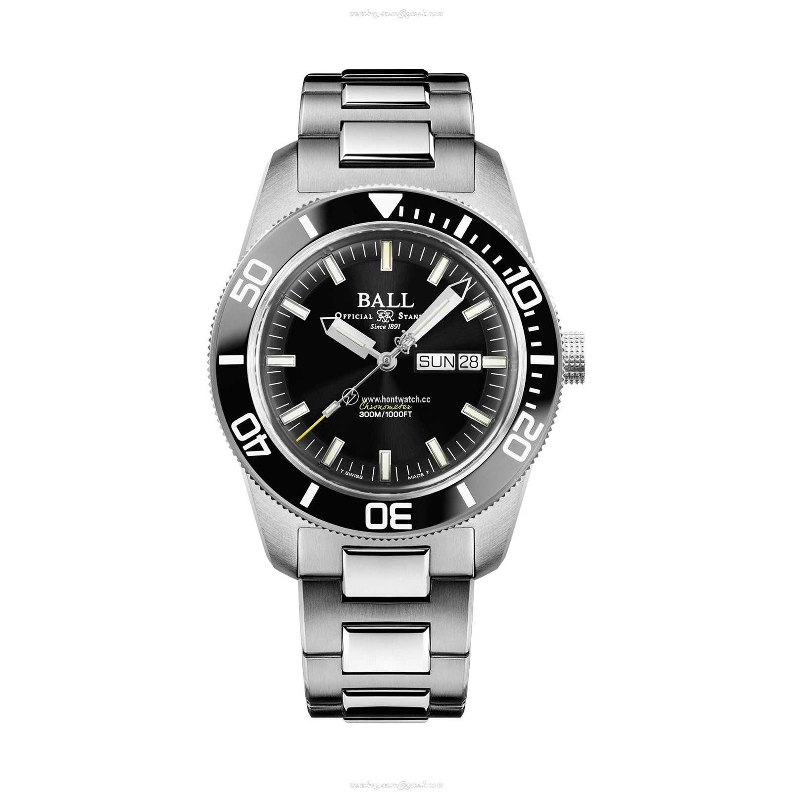 BALL Engineer Master II DM3308A-SC-BK | Automatic Black Dial | 42mm Stainless Steel