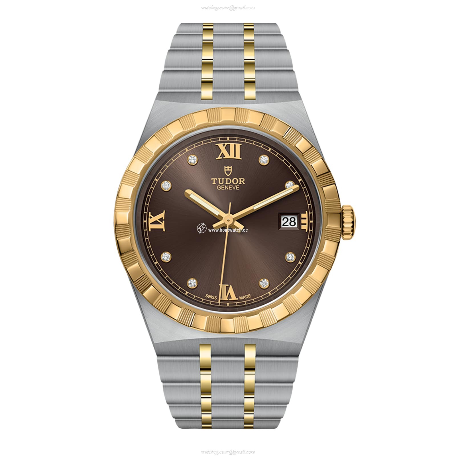 Tudor Royal M28503-0008 | 38mm 18ct Gold Automatic | Brown Dial