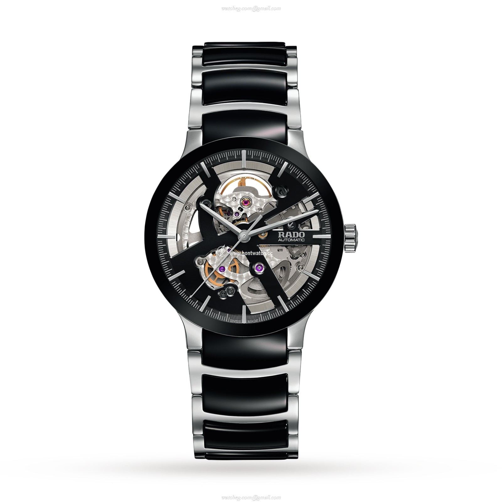 Rado Centrix R30178152 Automatic Skeleton Watch - 42.5mm Stainless Steel