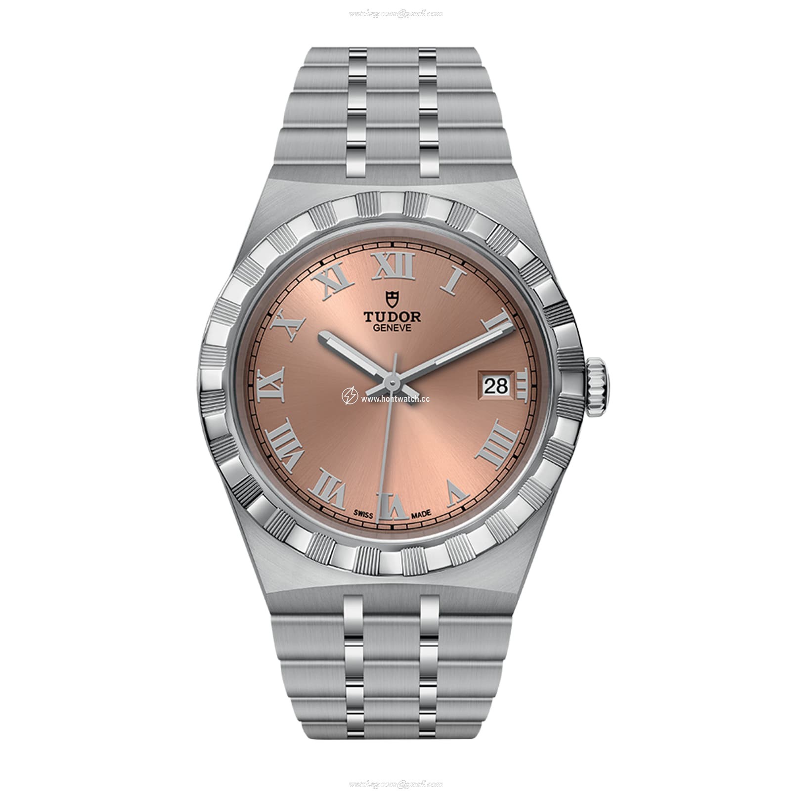 Tudor Royal M28500-0007 Automatic Watch - 38mm Pink Dial | Stainless Steel