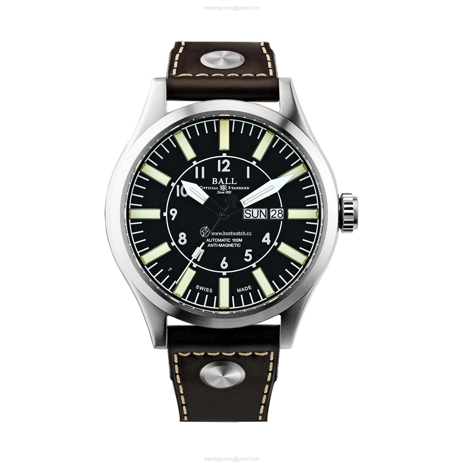 BALL Engineer Master II Automatic Watch - 46mm Stainless Steel Black Dial