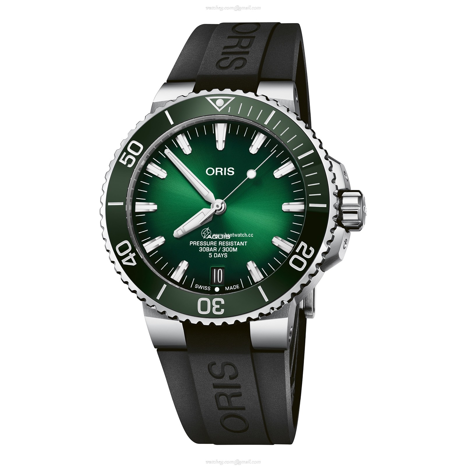 Oris Aquis Date Calibre 400 | 43.5mm Green Dial | Automatic Diver Watch