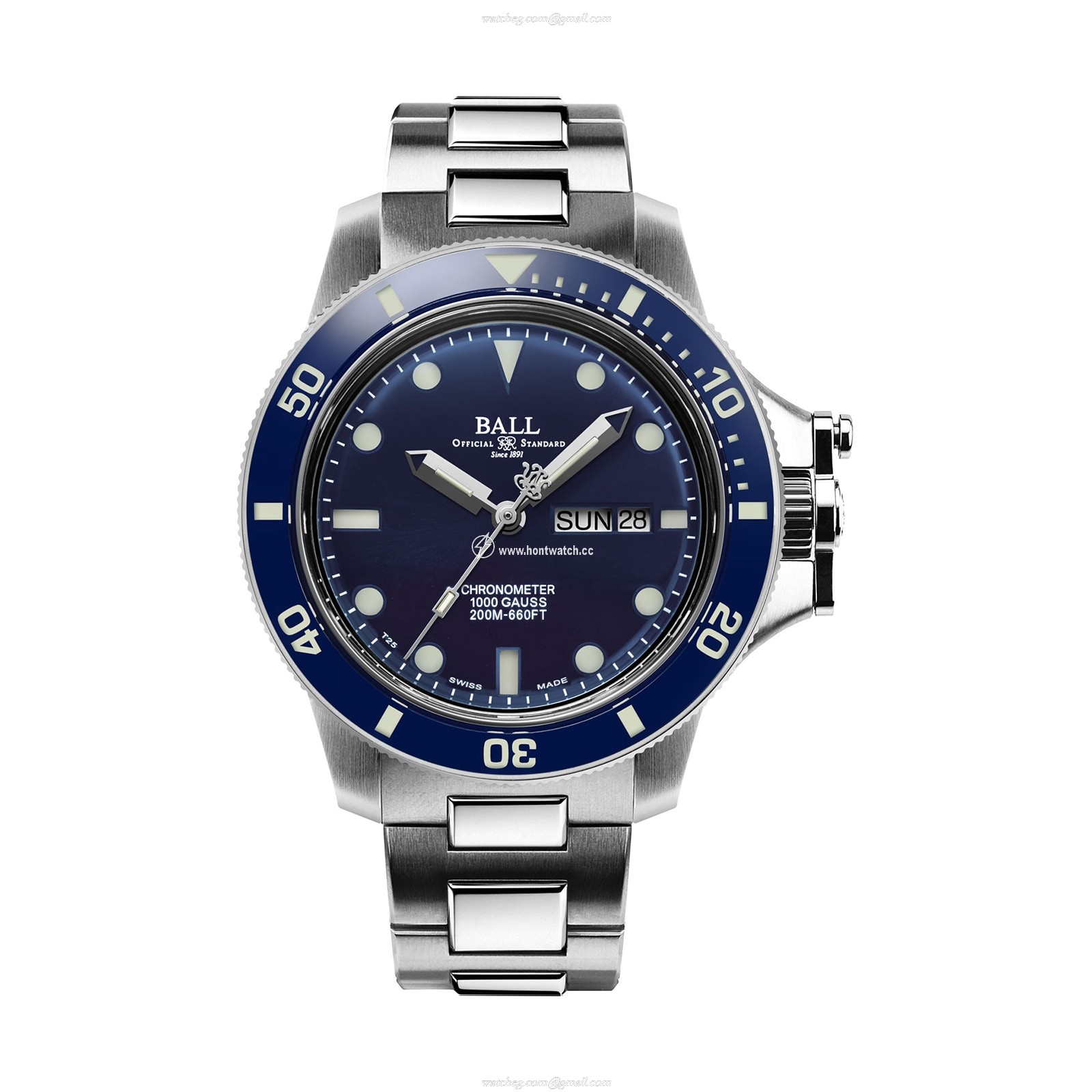 BALL Engineer Hydrocarbon Automatic Blue Watch - 43mm Stainless Steel