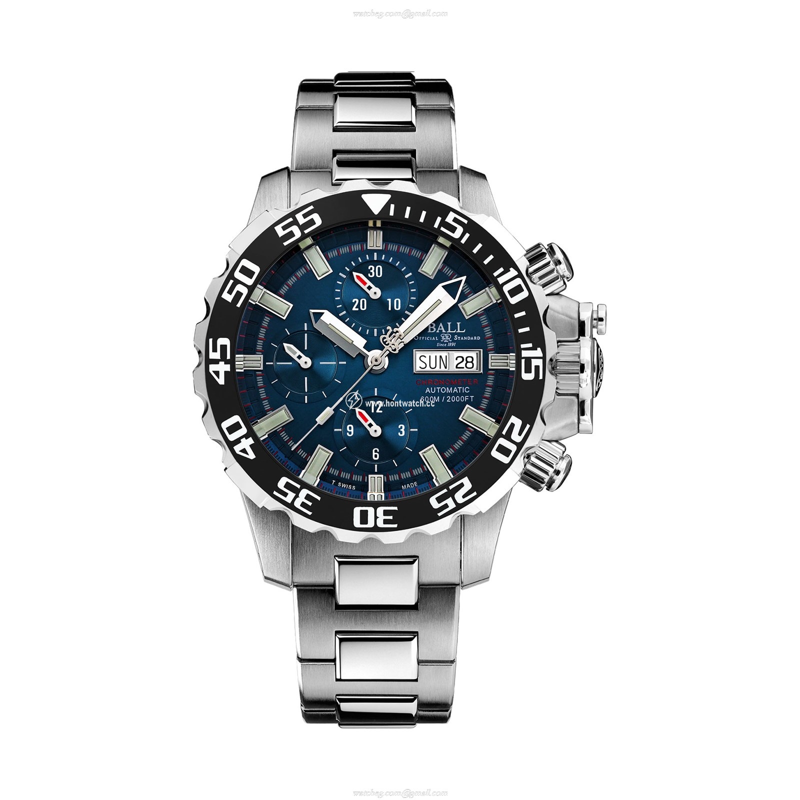 BALL Engineer Hydrocarbon DC3226A-S6C-BE Titanium Automatic Blue Watch | 42mm