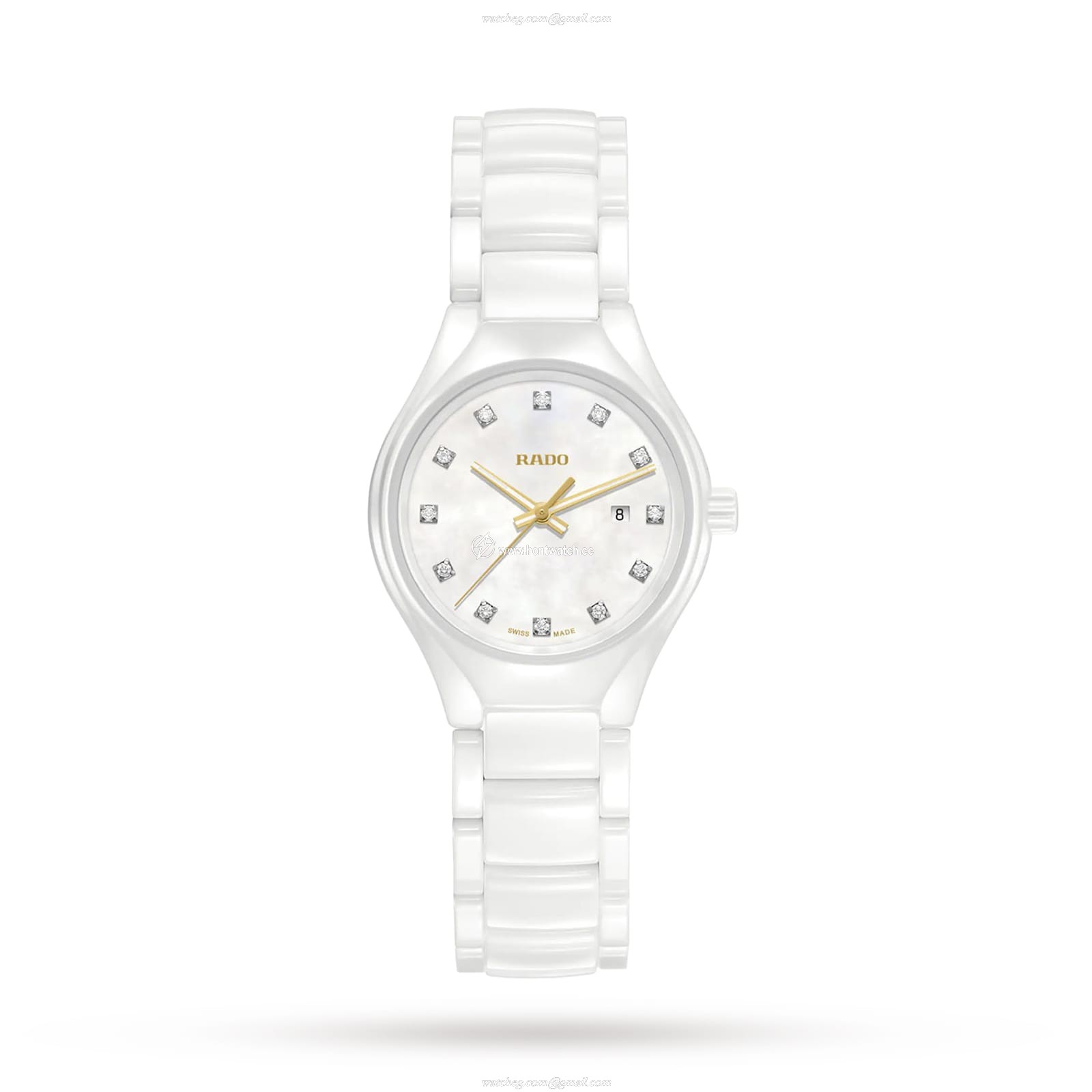 Rado True Ceramic Watch | 30mm Quartz | Mother Of Pearl Dial