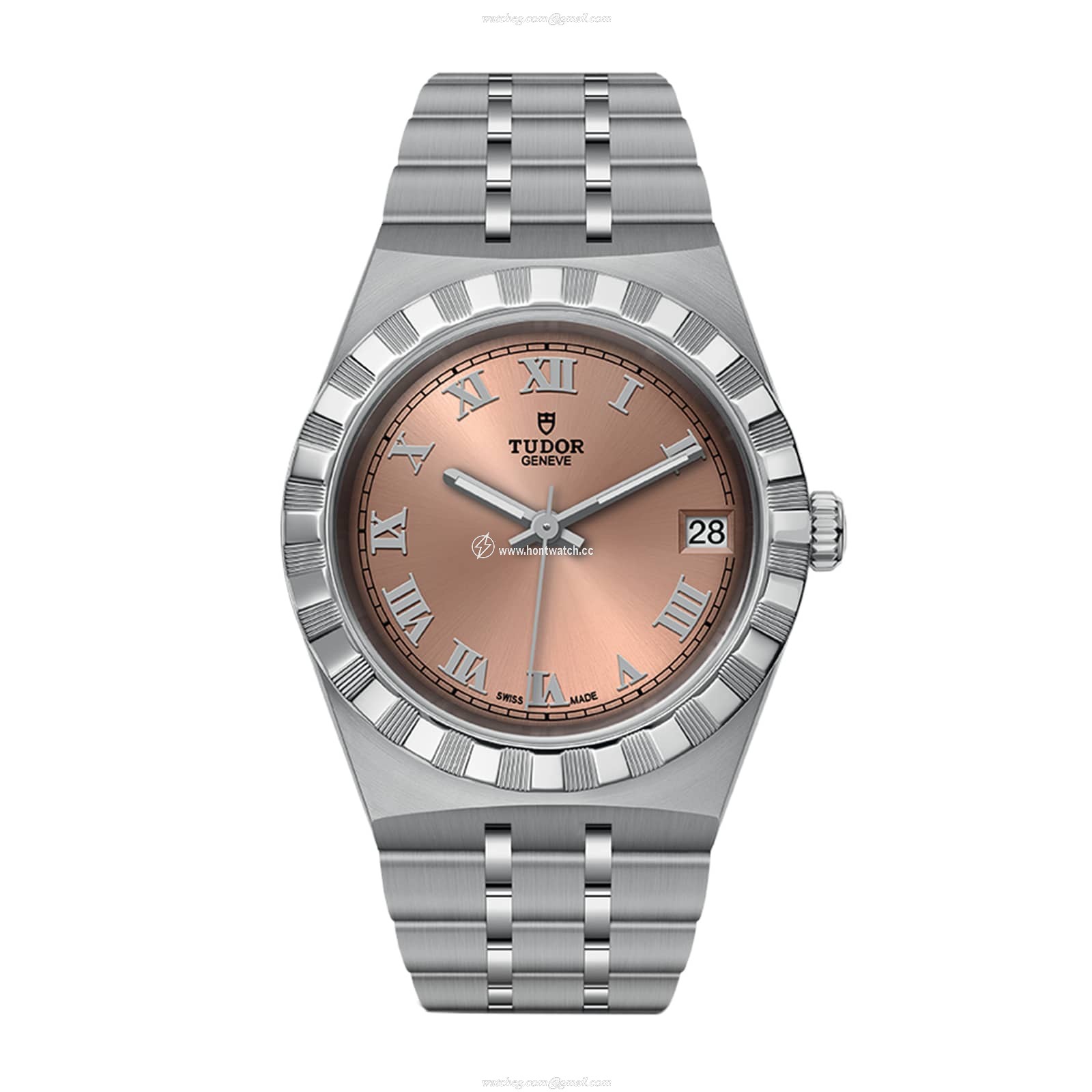 Tudor Royal M28400-0009 Automatic Watch - 34mm Pink Dial | Stainless Steel