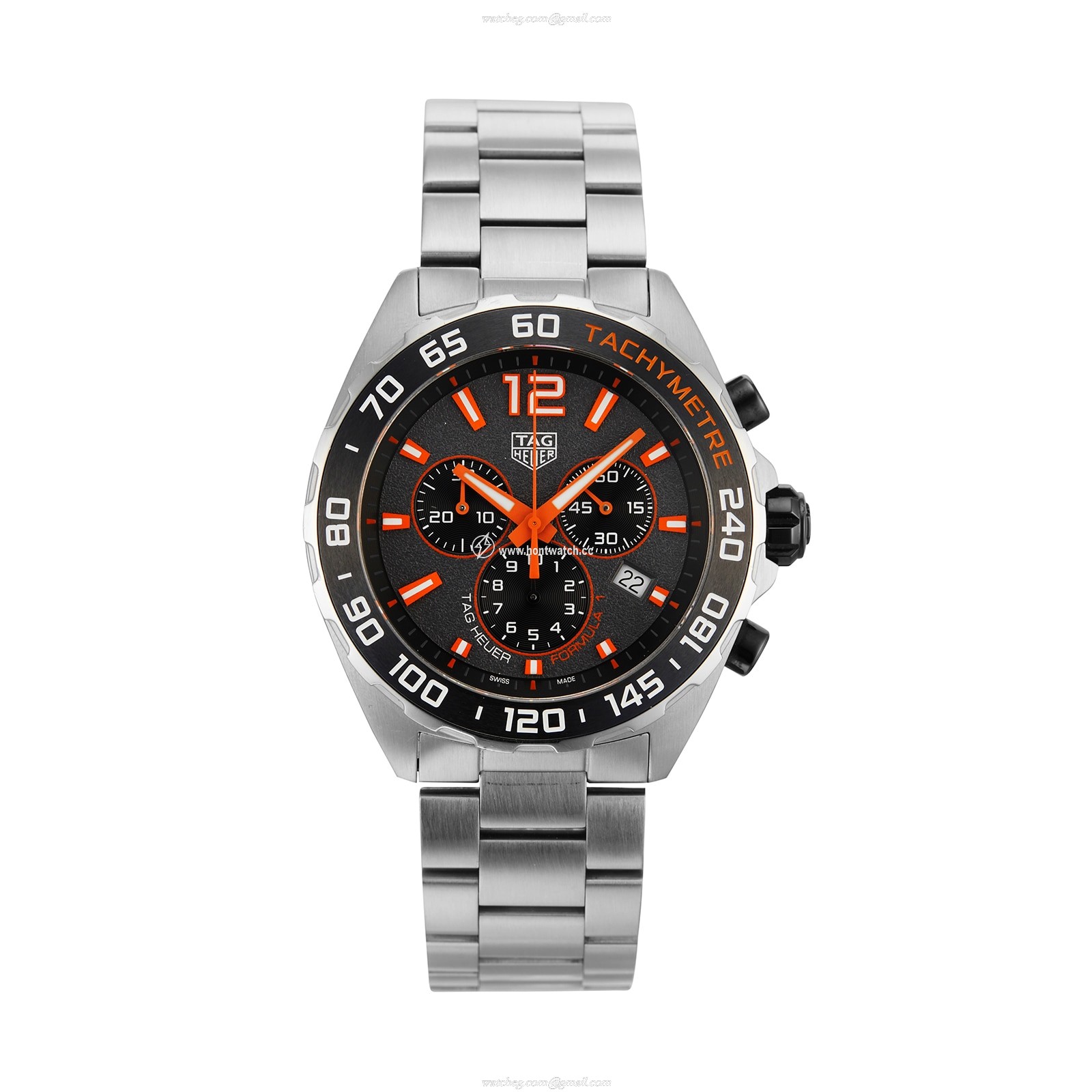 TAG Heuer Formula 1 Automatic Grey Dial - 43mm Stainless Steel Watch