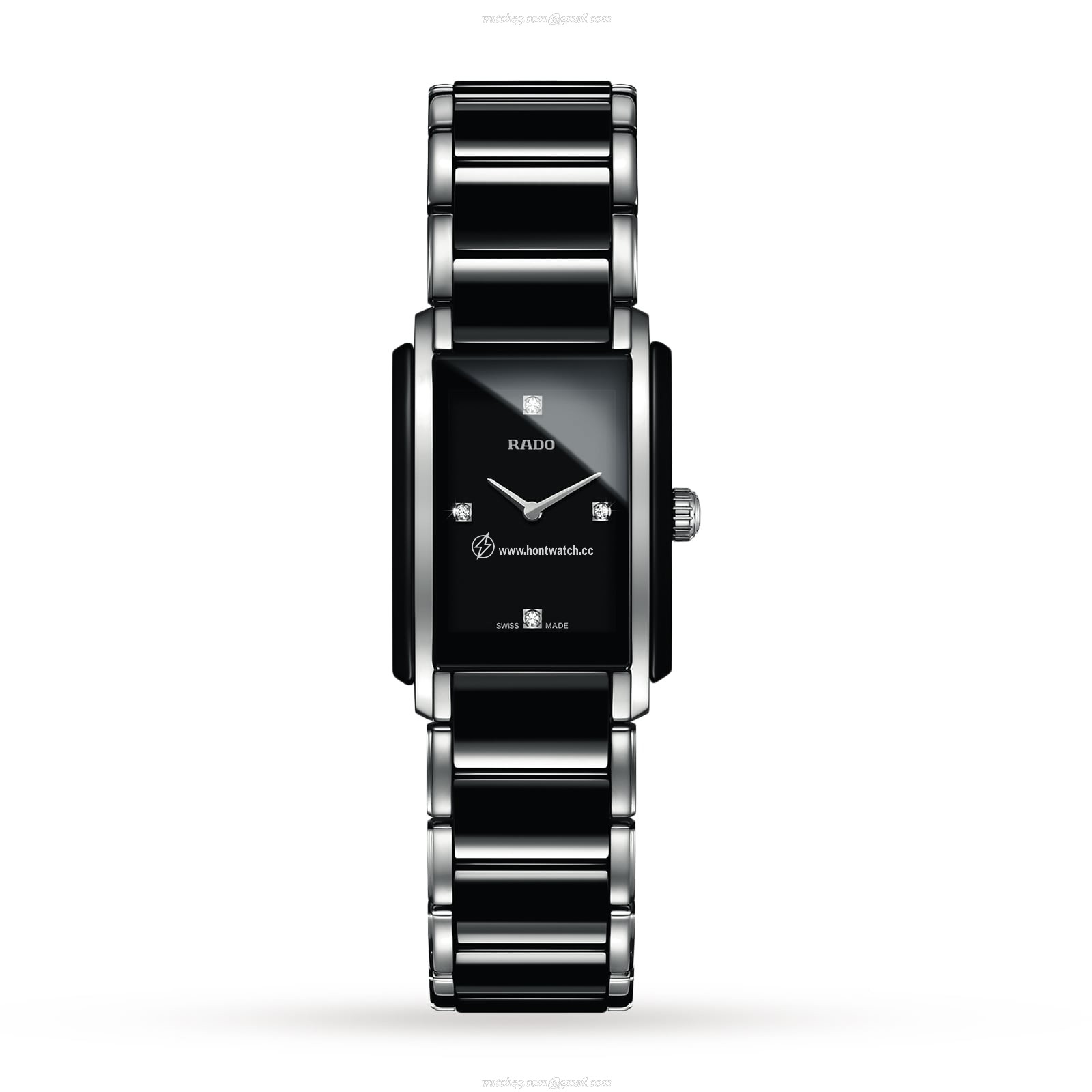 Rado Integral R20613712 Ceramic Quartz Watch - Black Dial | 33mm