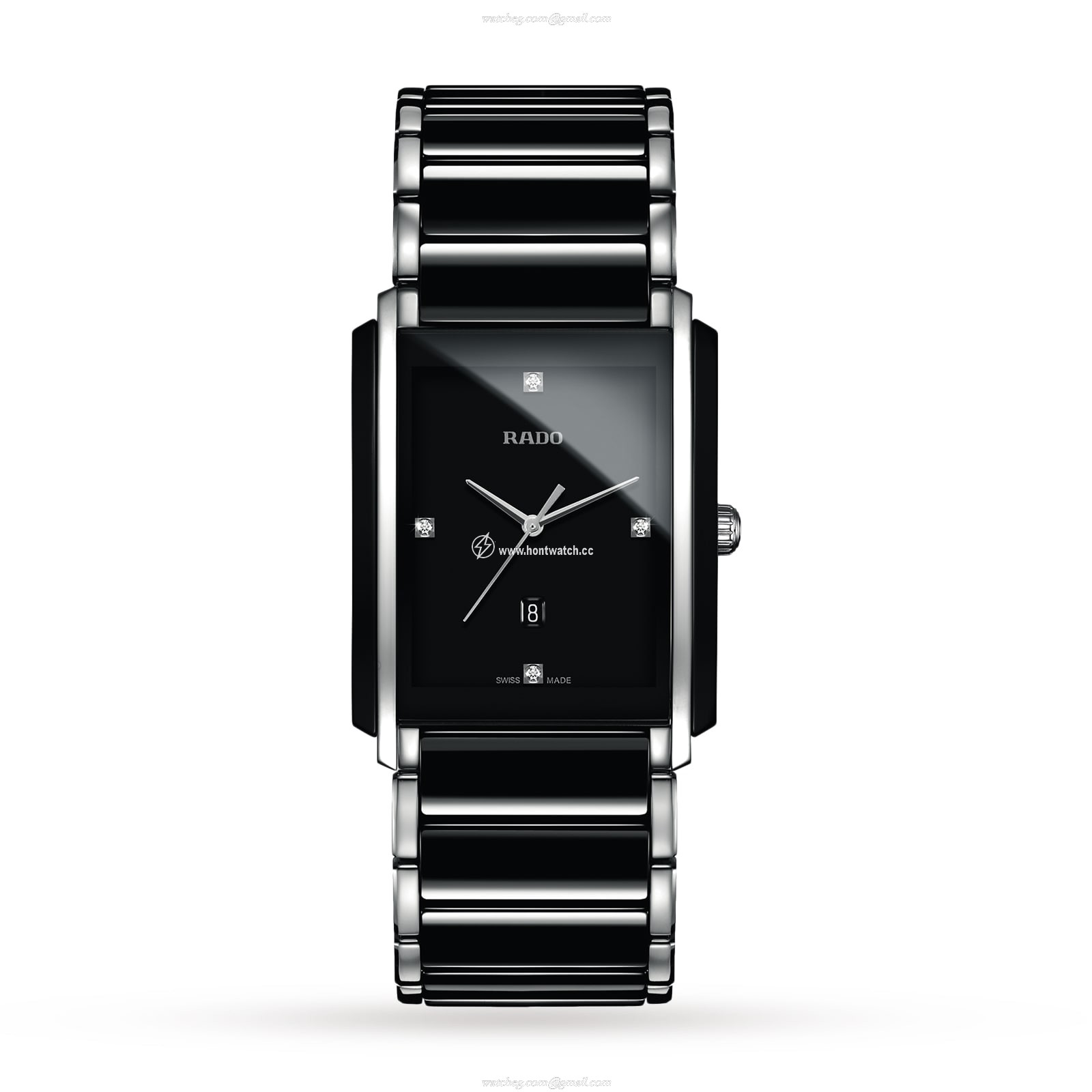 Rado Integral R20206712 Ceramic Watch - Black Dial - Quartz - 41mm