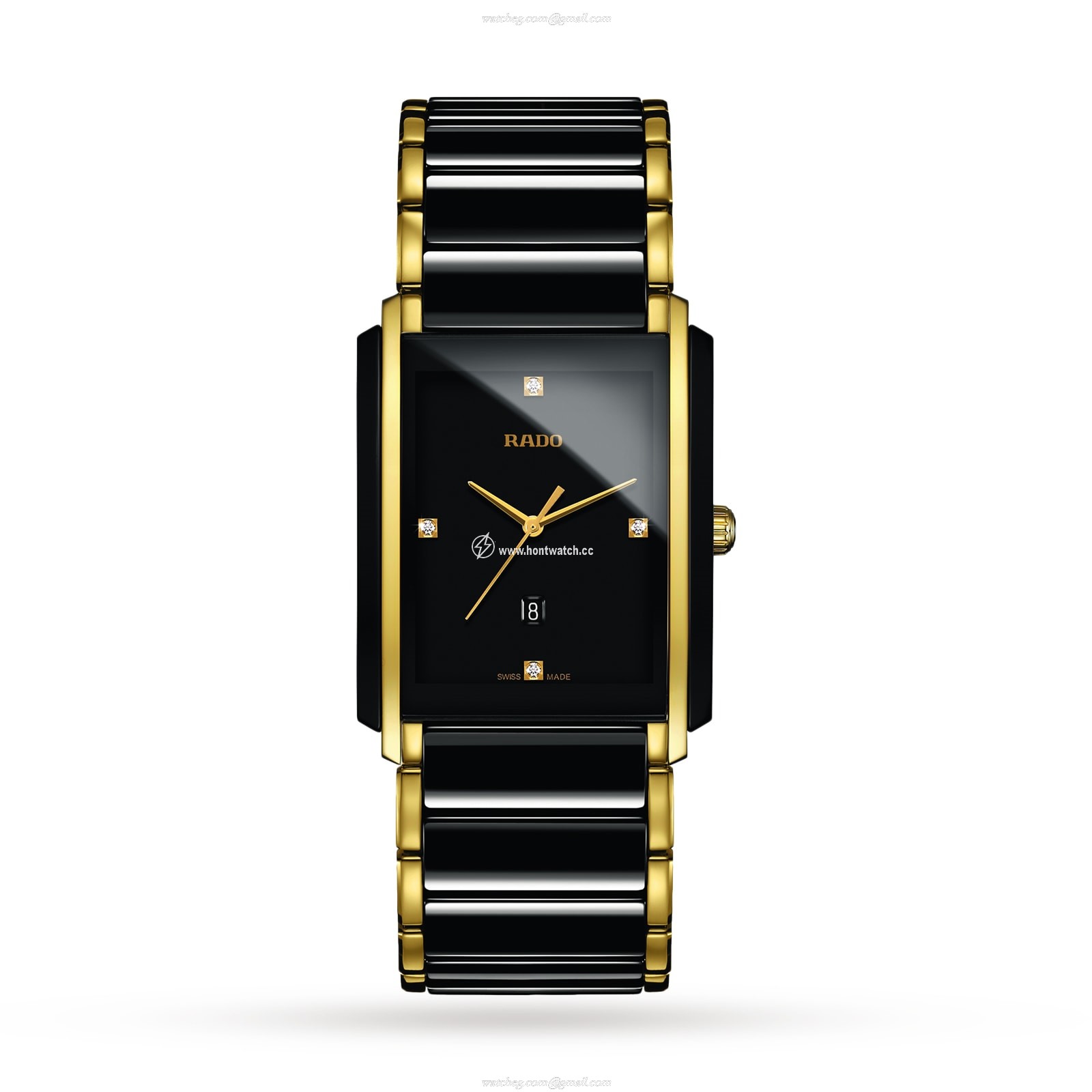 Rado Integral R20204712 Ceramic Quartz Black Watch - 41mm