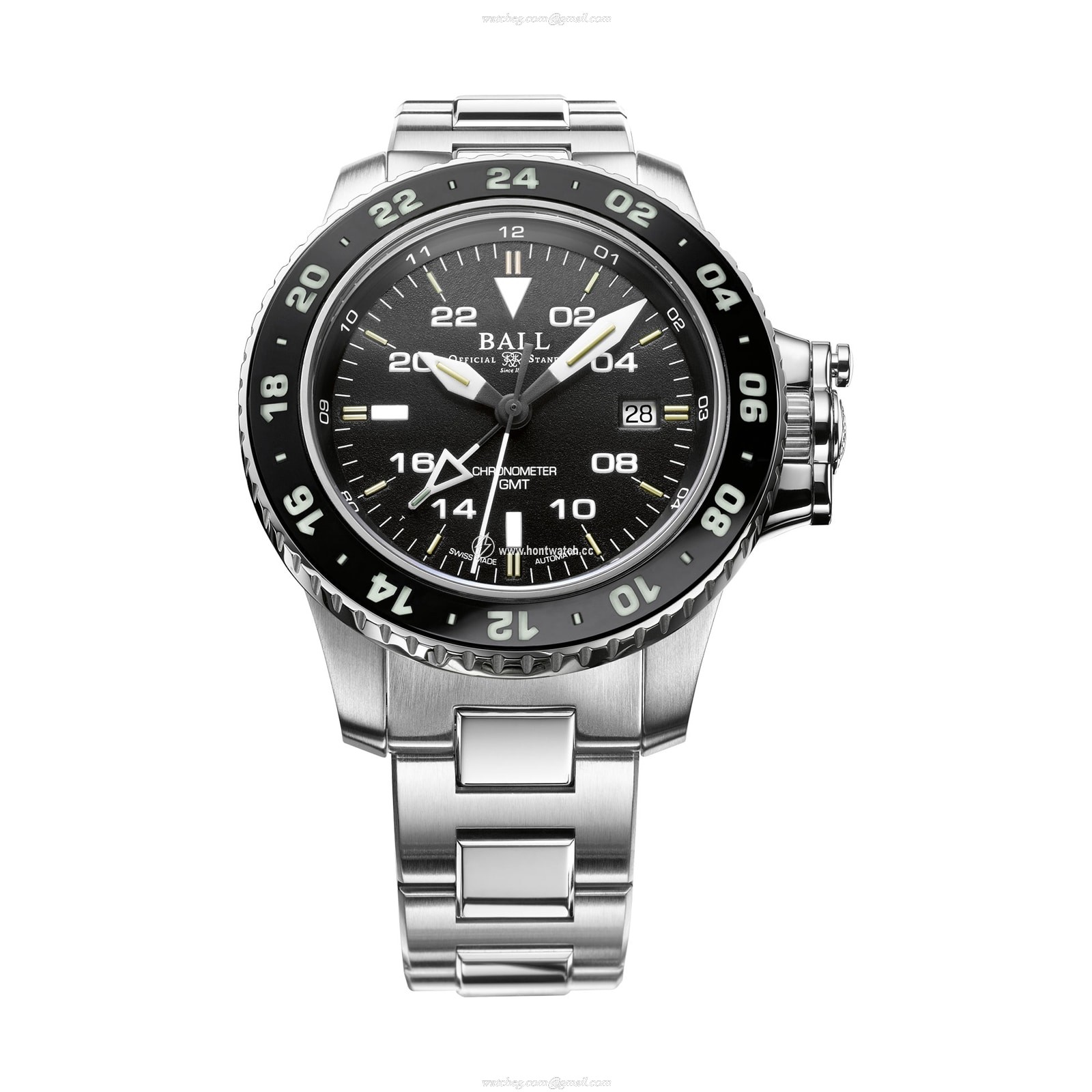 BALL Engineer Hydrocarbon Automatic Watch - 42mm Black Dial - Stainless Steel