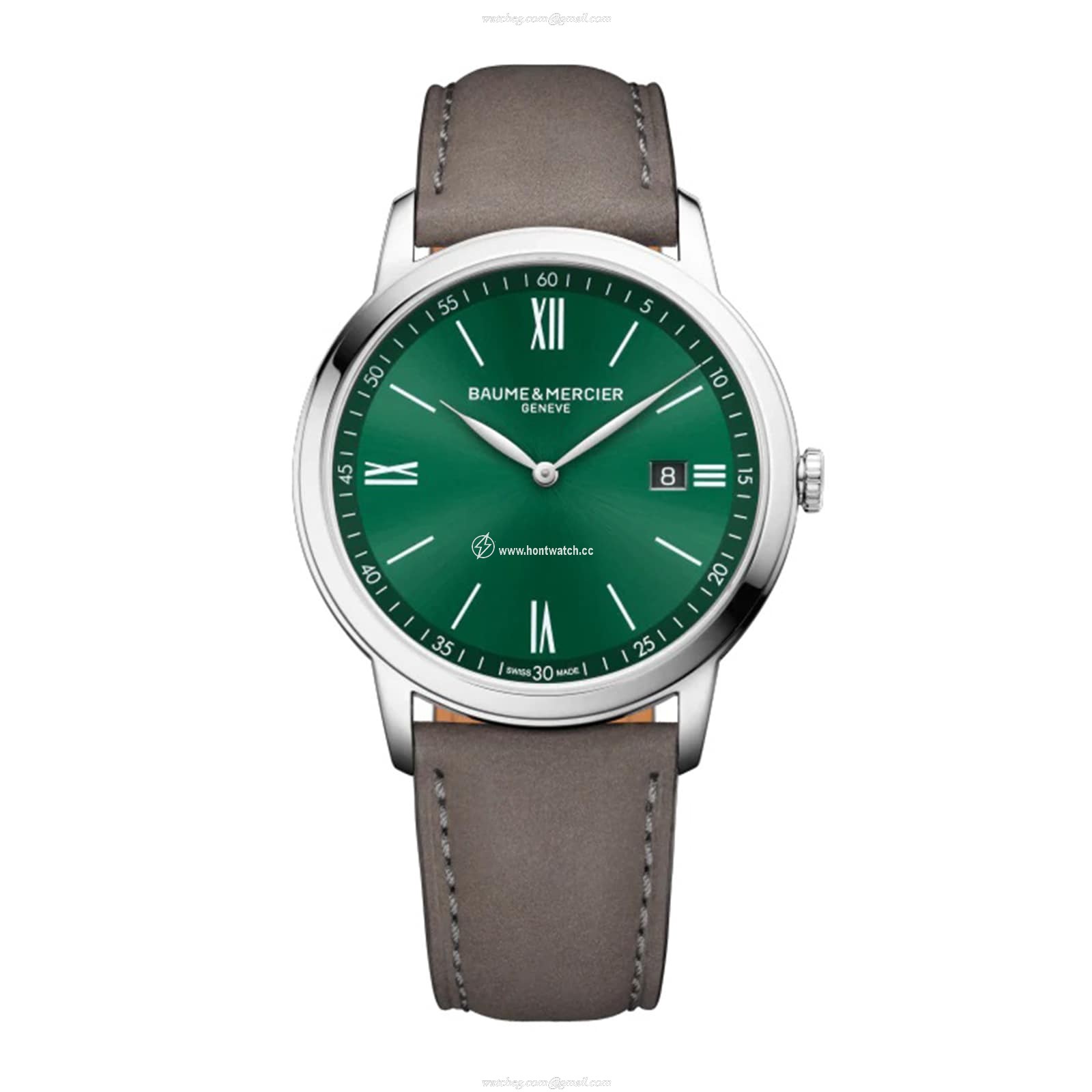 Baume & Mercier Classima M0A10607 - 42mm Green Dial Quartz Watch