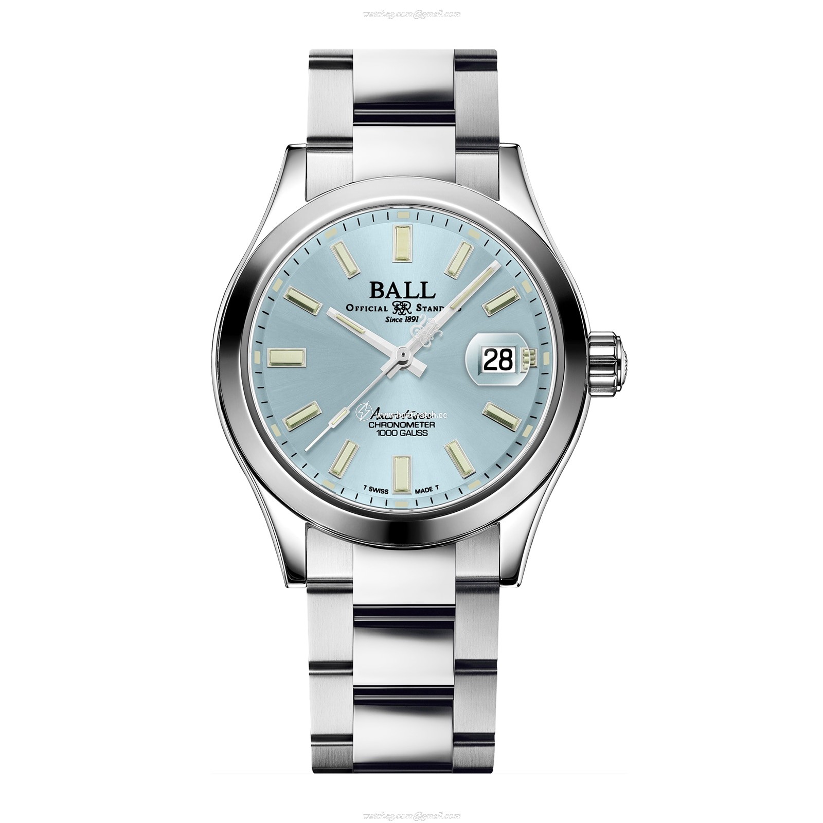 BALL Engineer Master II Automatic Blue Watch - 40mm Stainless Steel