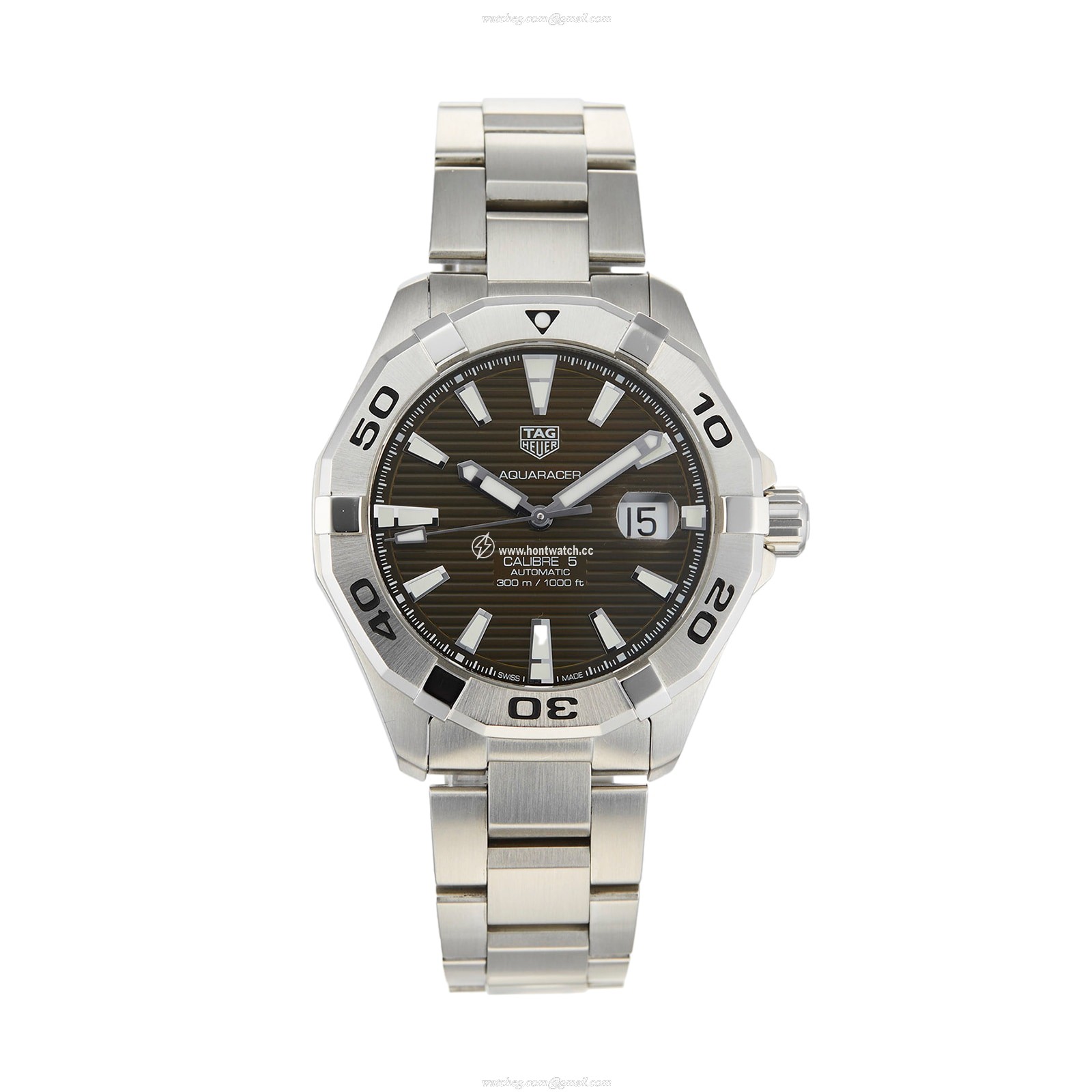 TAG Heuer Aquaracer Automatic Watch - 43mm Stainless Steel - Brown Dial