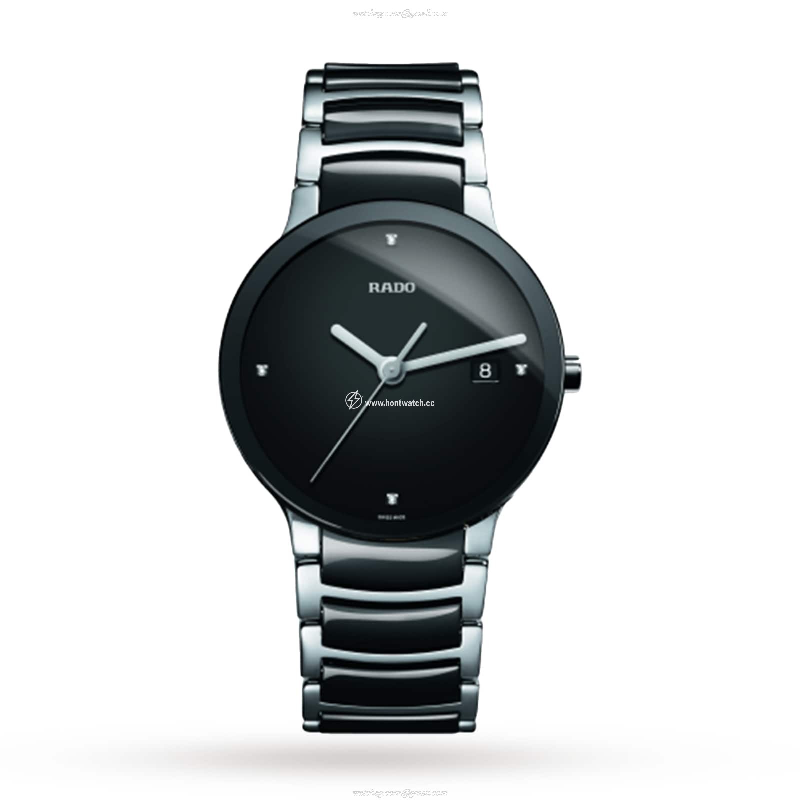Rado Centrix R30934712 | Black Ceramic Watch | 38mm Quartz