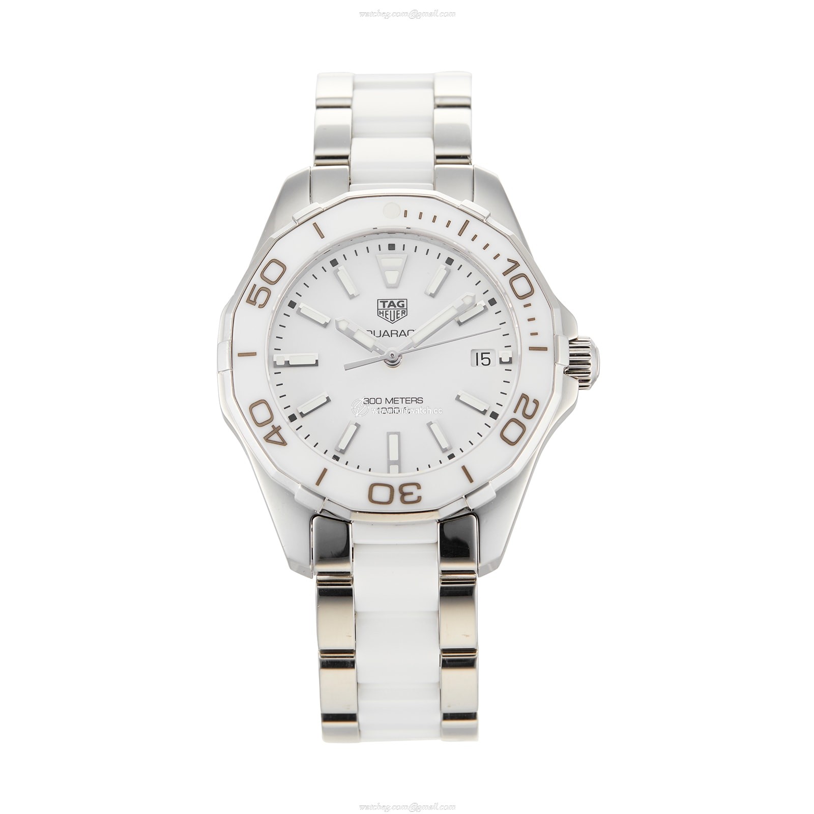 TAG Heuer Aquaracer Ladies Watch - 35mm White Dial - Quartz - Stainless Steel