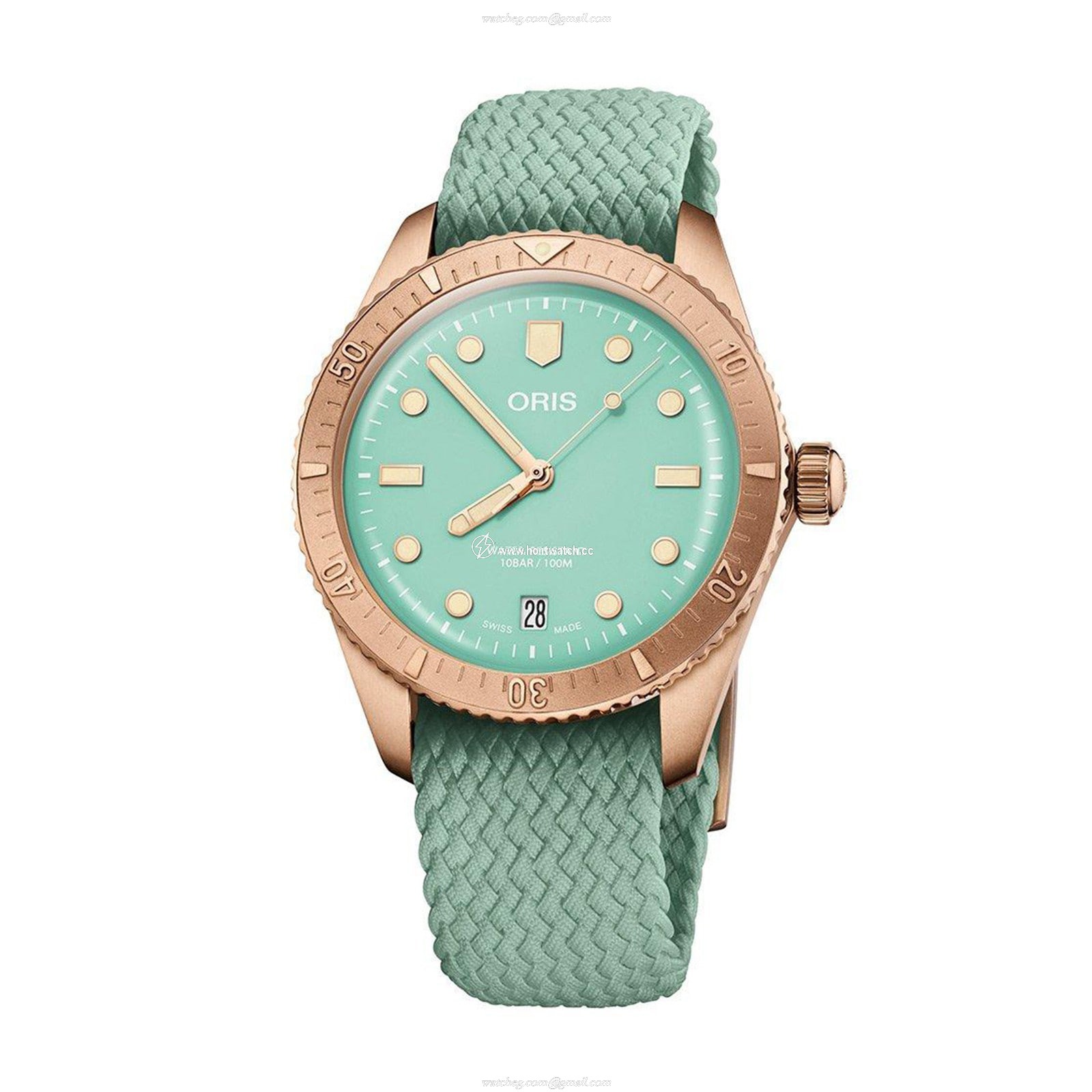 Oris Divers Sixty-Five Bronze Automatic Green Dial - 38mm Replica Watch