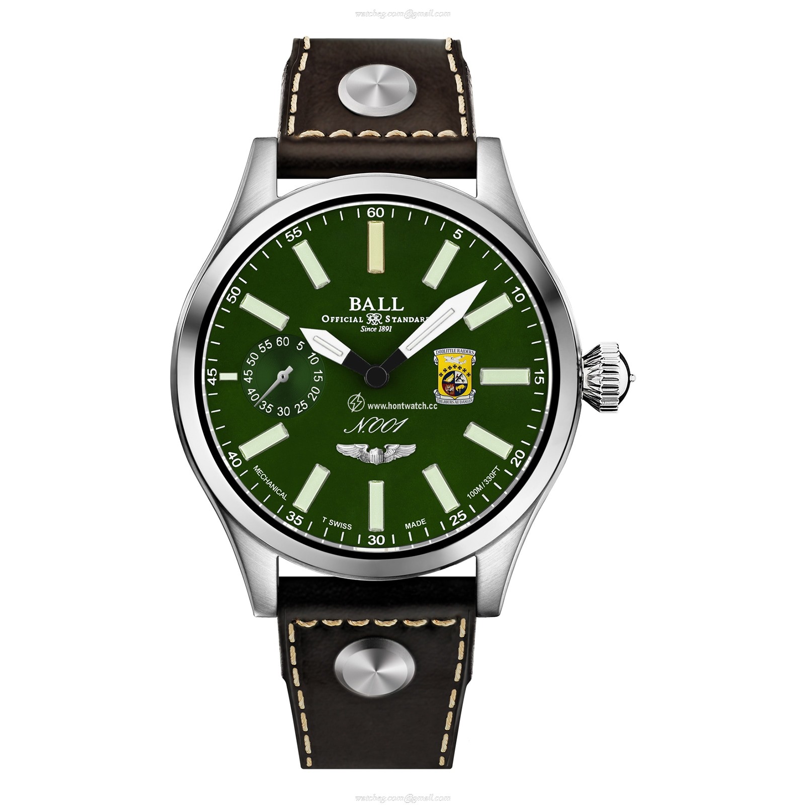 BALL Engineer Master II NM2638C-L1-GR | 46mm Green Dial | Manual Winding