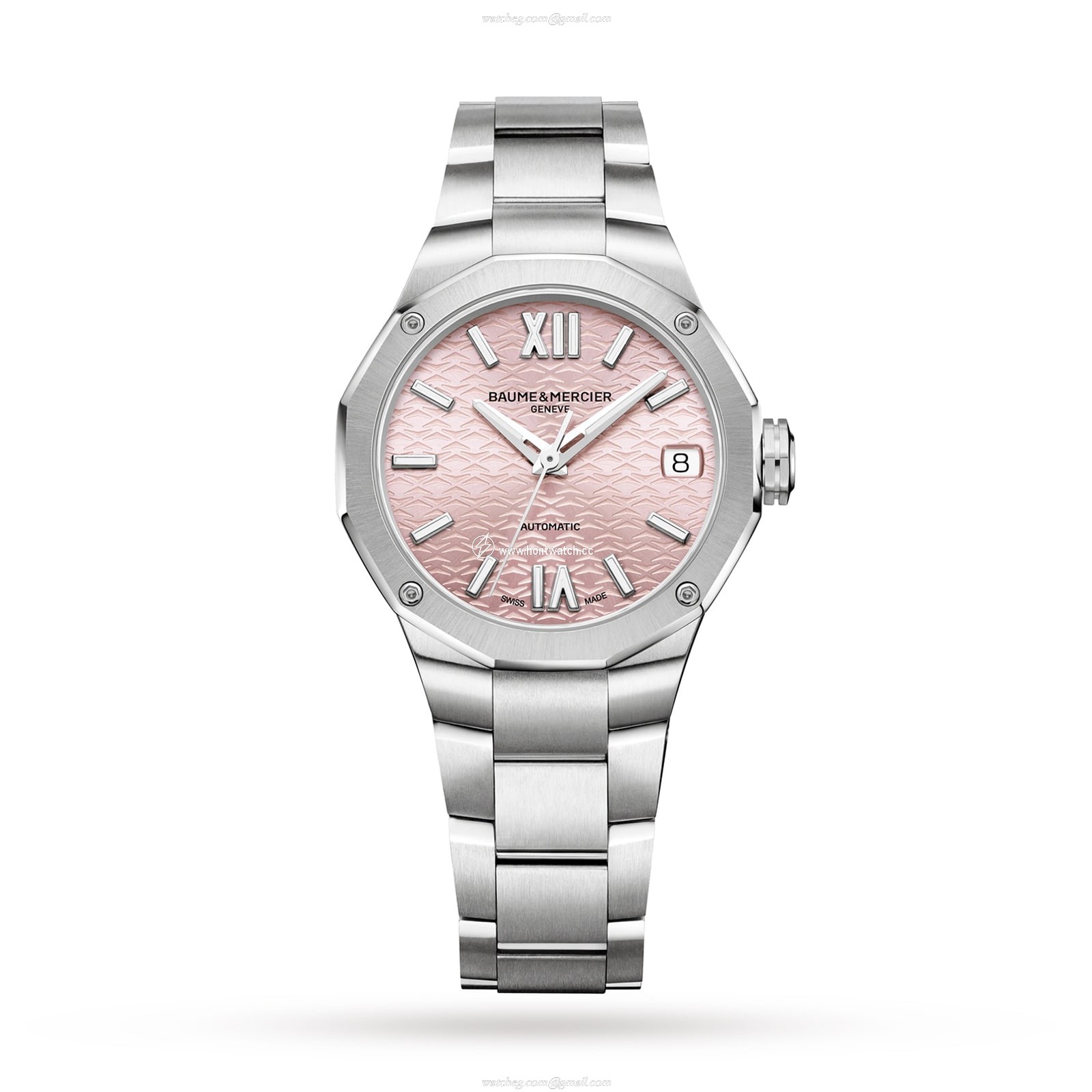 Baume & Mercier Riviera BM0A10675 - 33mm Pink Dial Automatic Watch