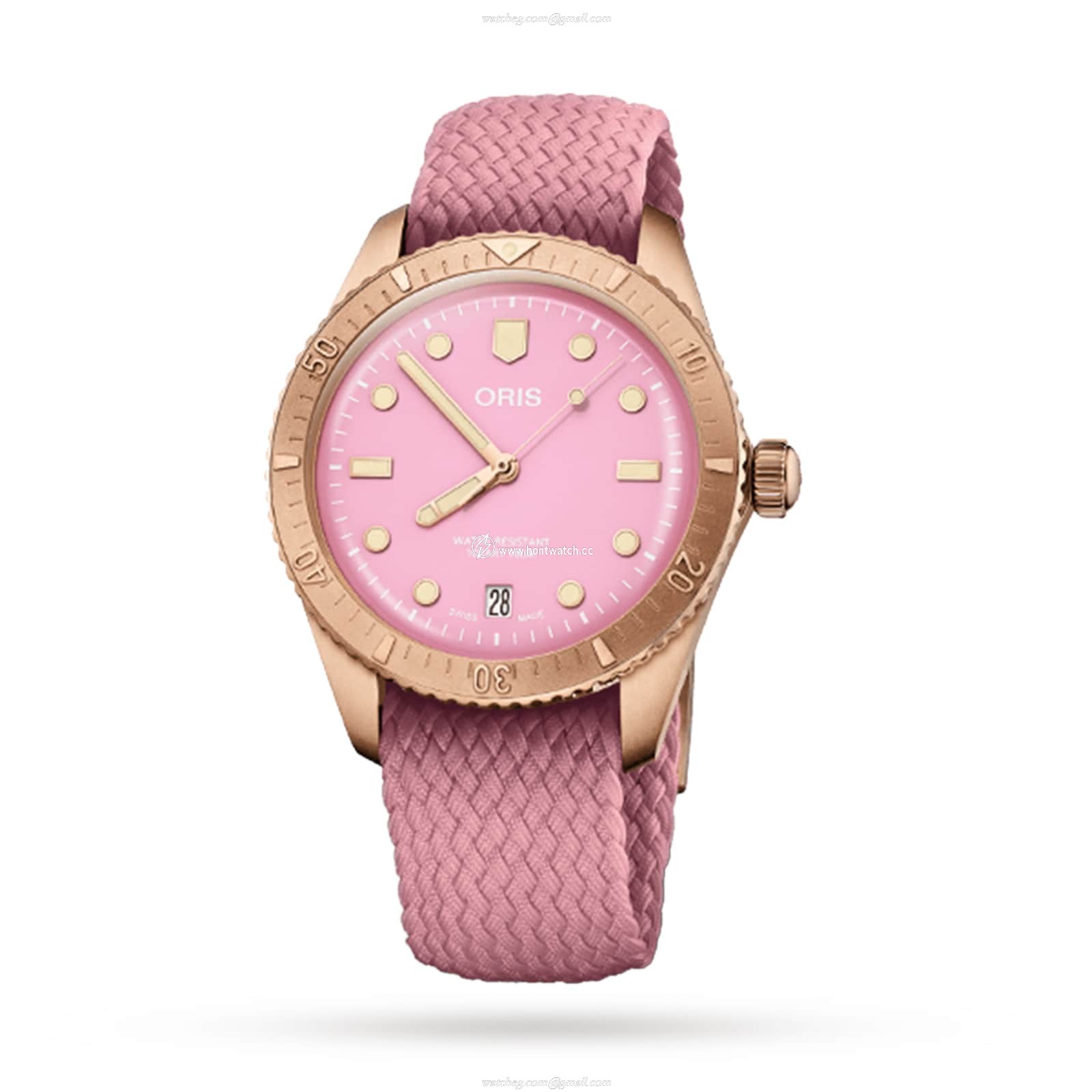 Oris Divers Sixty-Five Bronze Automatic - 38mm Pink Dial | 100M Water Resistant